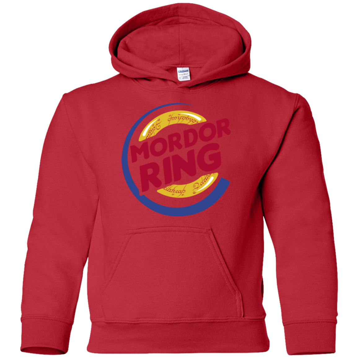 Sweatshirts Red / YS Mordor Ring Youth Hoodie