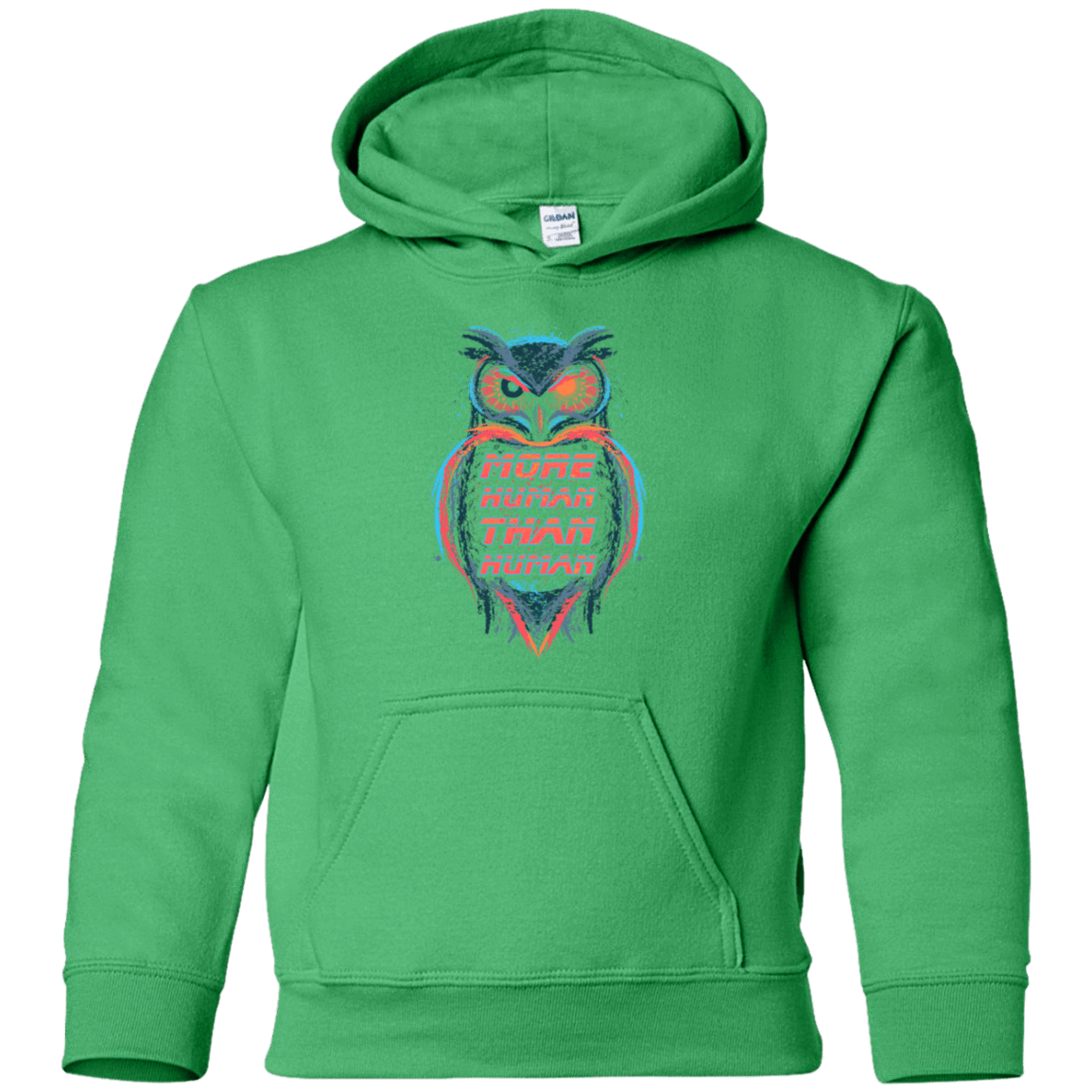 Sweatshirts Irish Green / YS More Human than Human Youth Hoodie