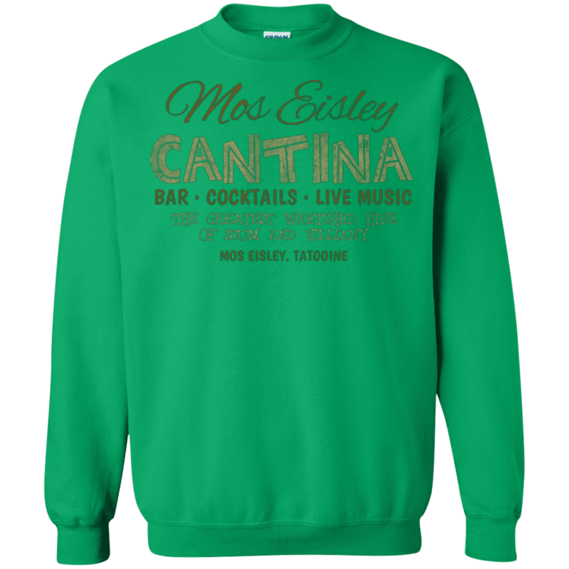 Sweatshirts Irish Green / Small Mos Eisley Cantina Crewneck Sweatshirt