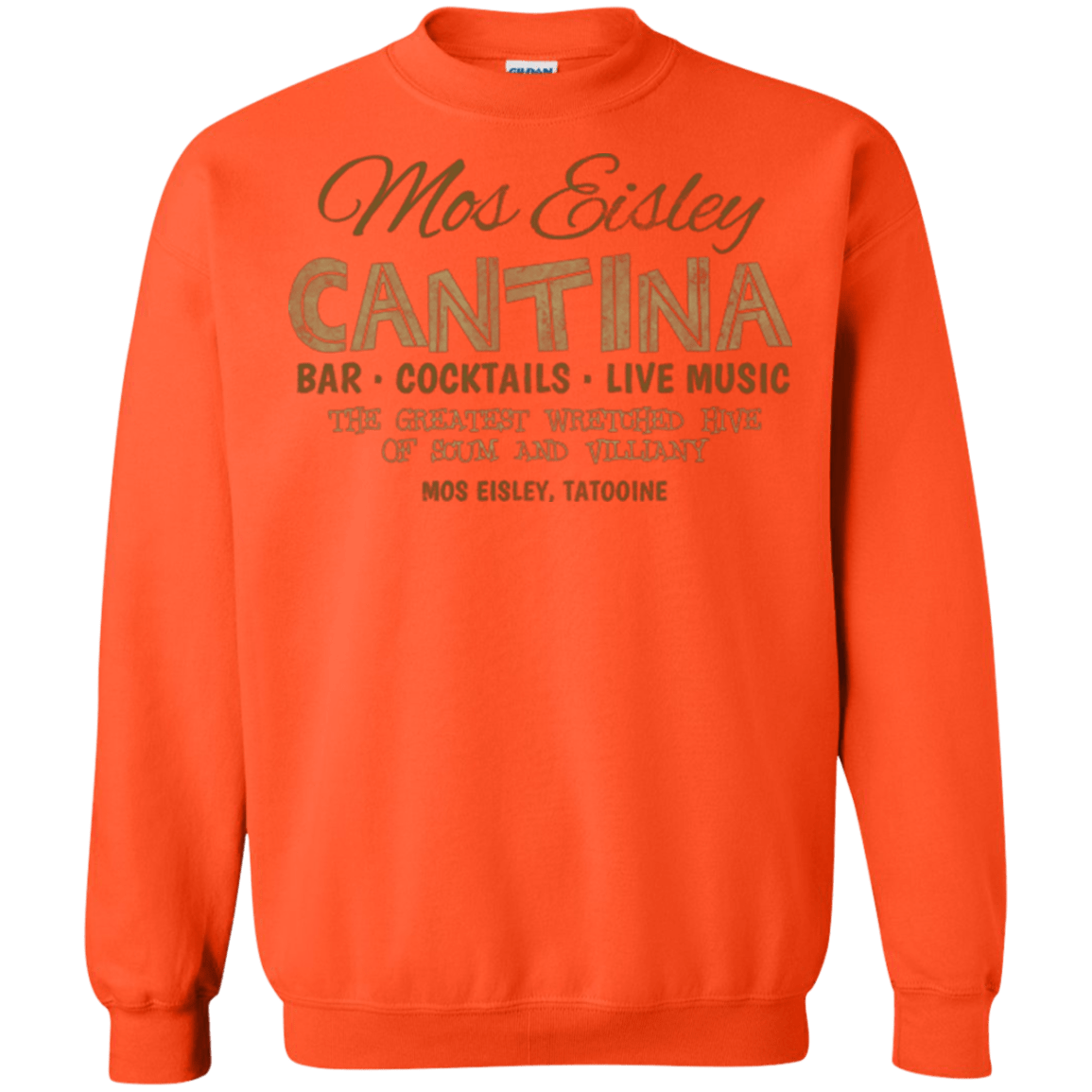 Sweatshirts Orange / Small Mos Eisley Cantina Crewneck Sweatshirt