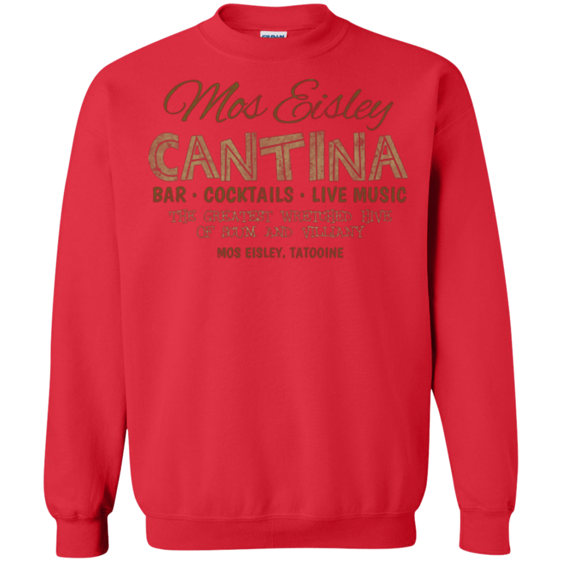 Sweatshirts Red / Small Mos Eisley Cantina Crewneck Sweatshirt
