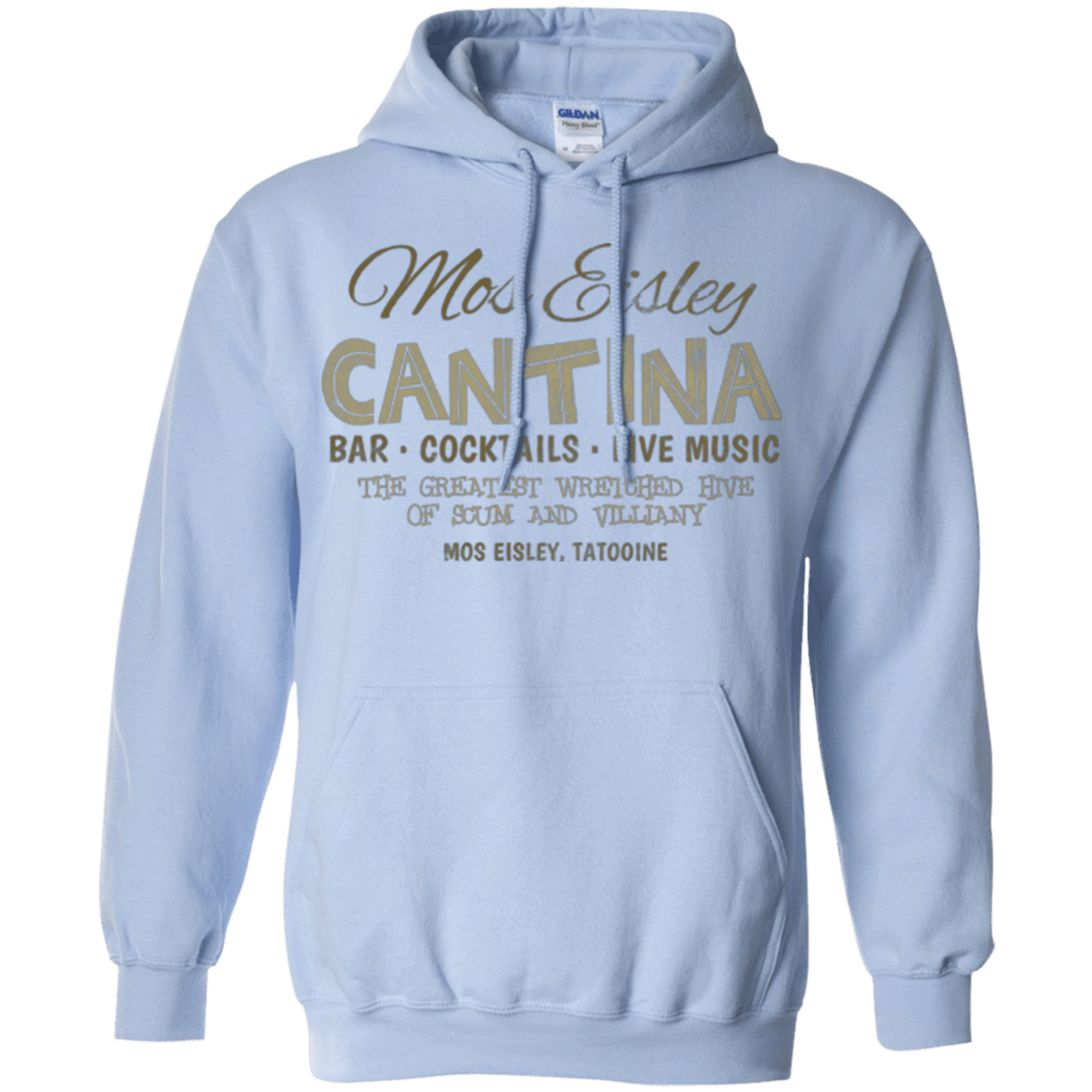 Sweatshirts Light Blue / Small Mos Eisley Cantina Pullover Hoodie