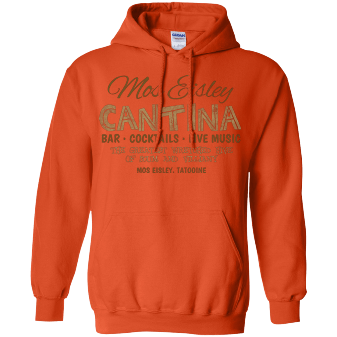 Sweatshirts Orange / Small Mos Eisley Cantina Pullover Hoodie