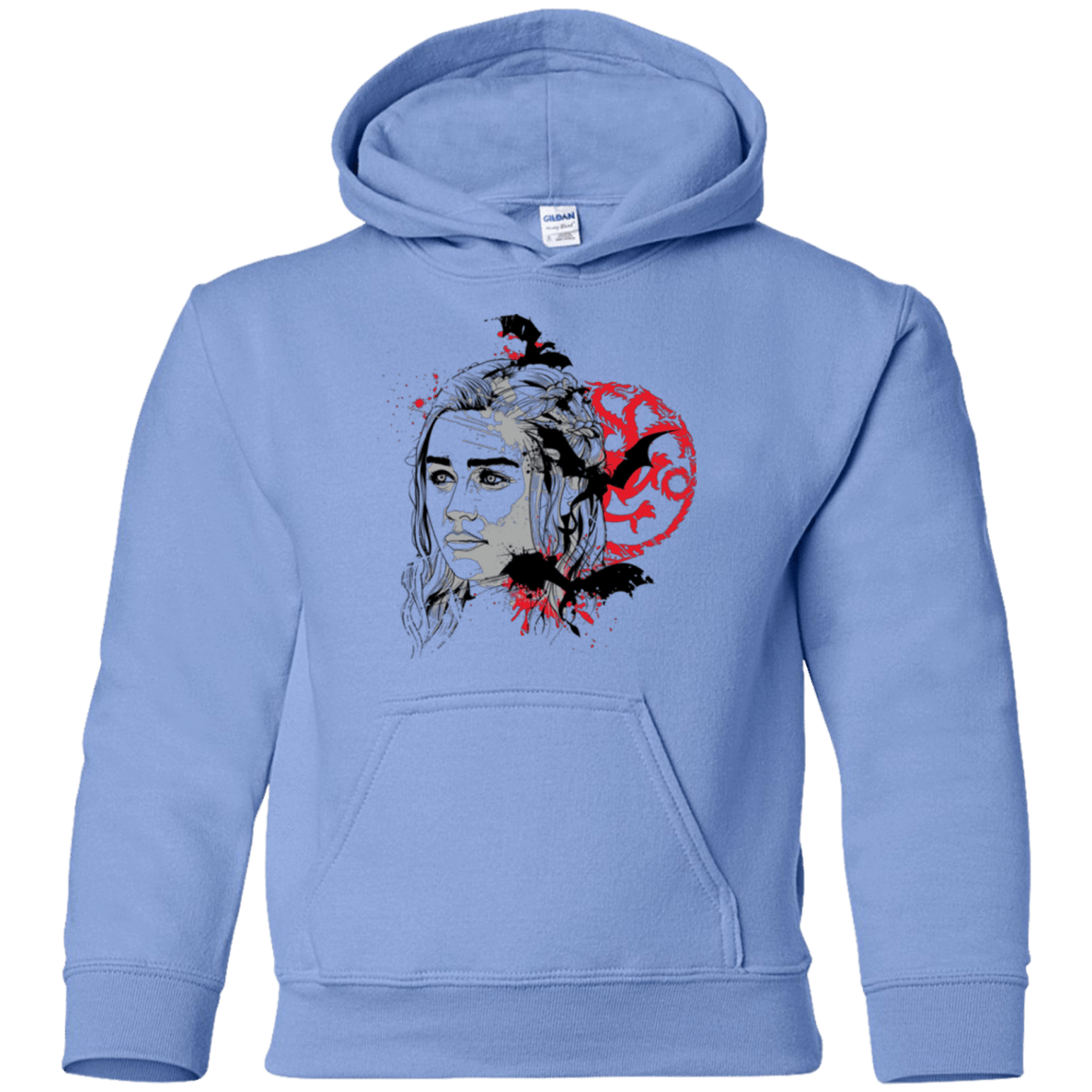 Sweatshirts Carolina Blue / YS MOTHER OF DRAGONS (1) Youth Hoodie