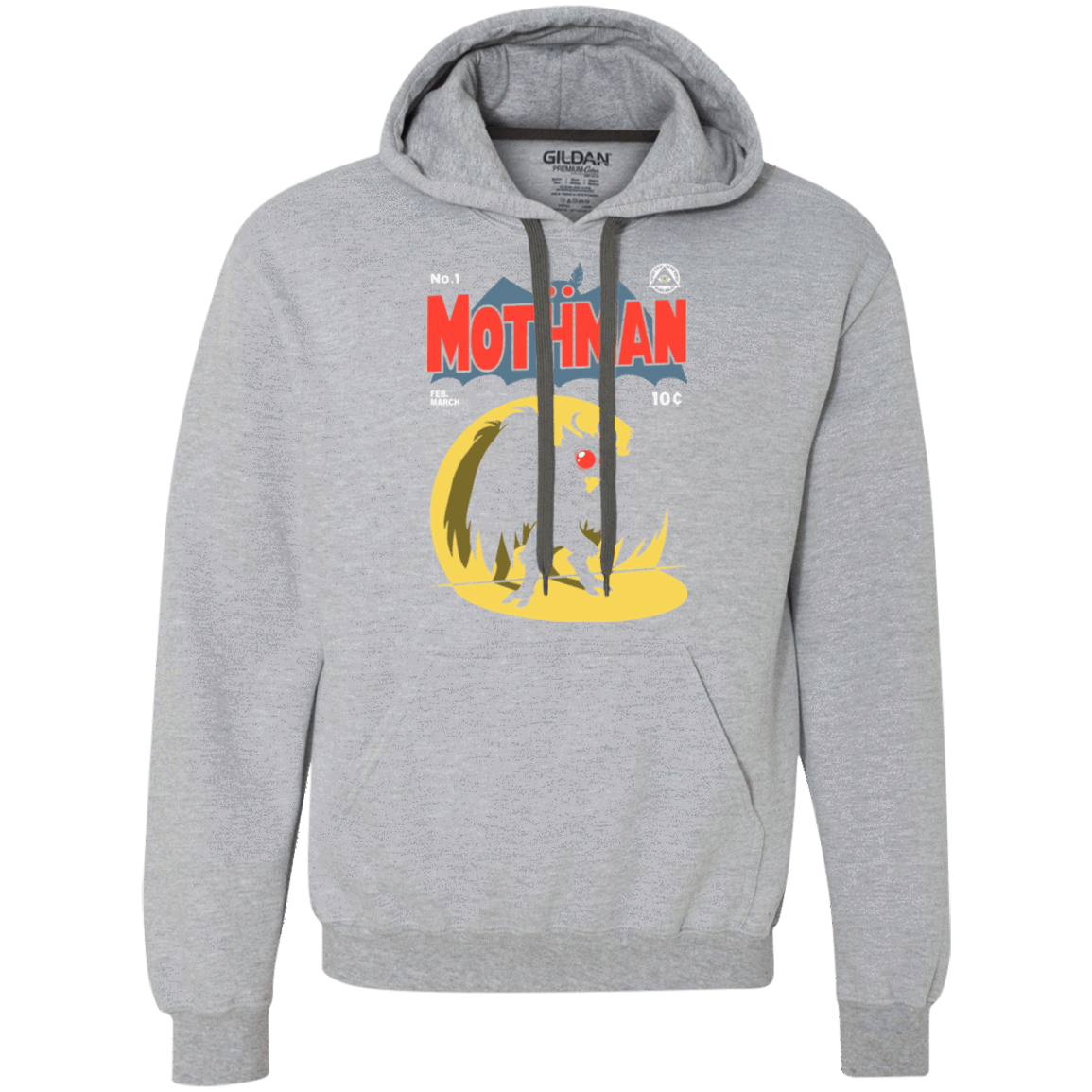 Sweatshirts Sport Grey / Small Mothman Premium Fleece Hoodie