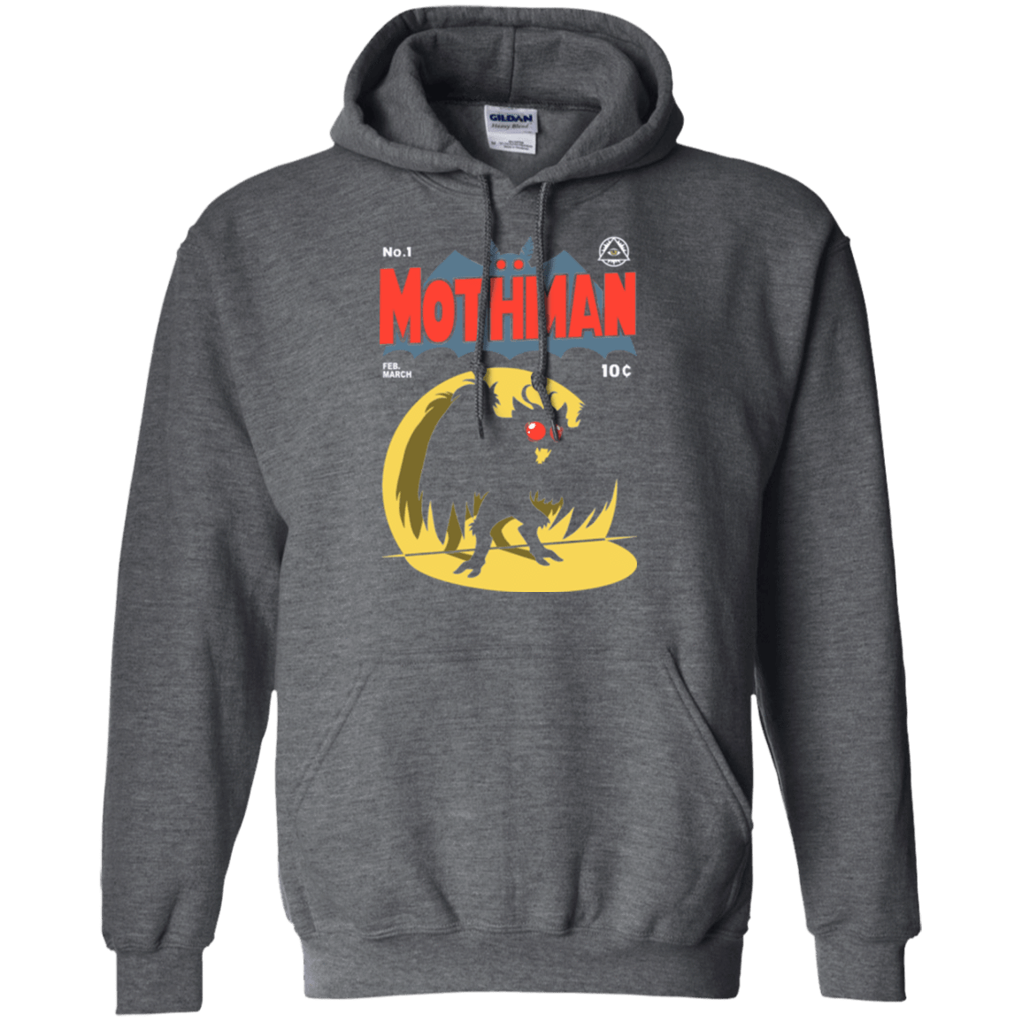 Sweatshirts Dark Heather / Small Mothman Pullover Hoodie