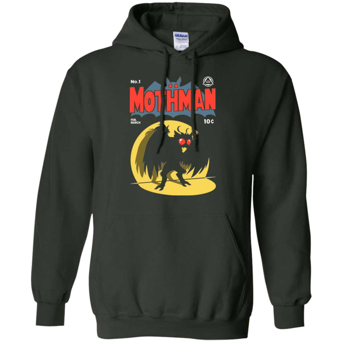 Sweatshirts Forest Green / Small Mothman Pullover Hoodie