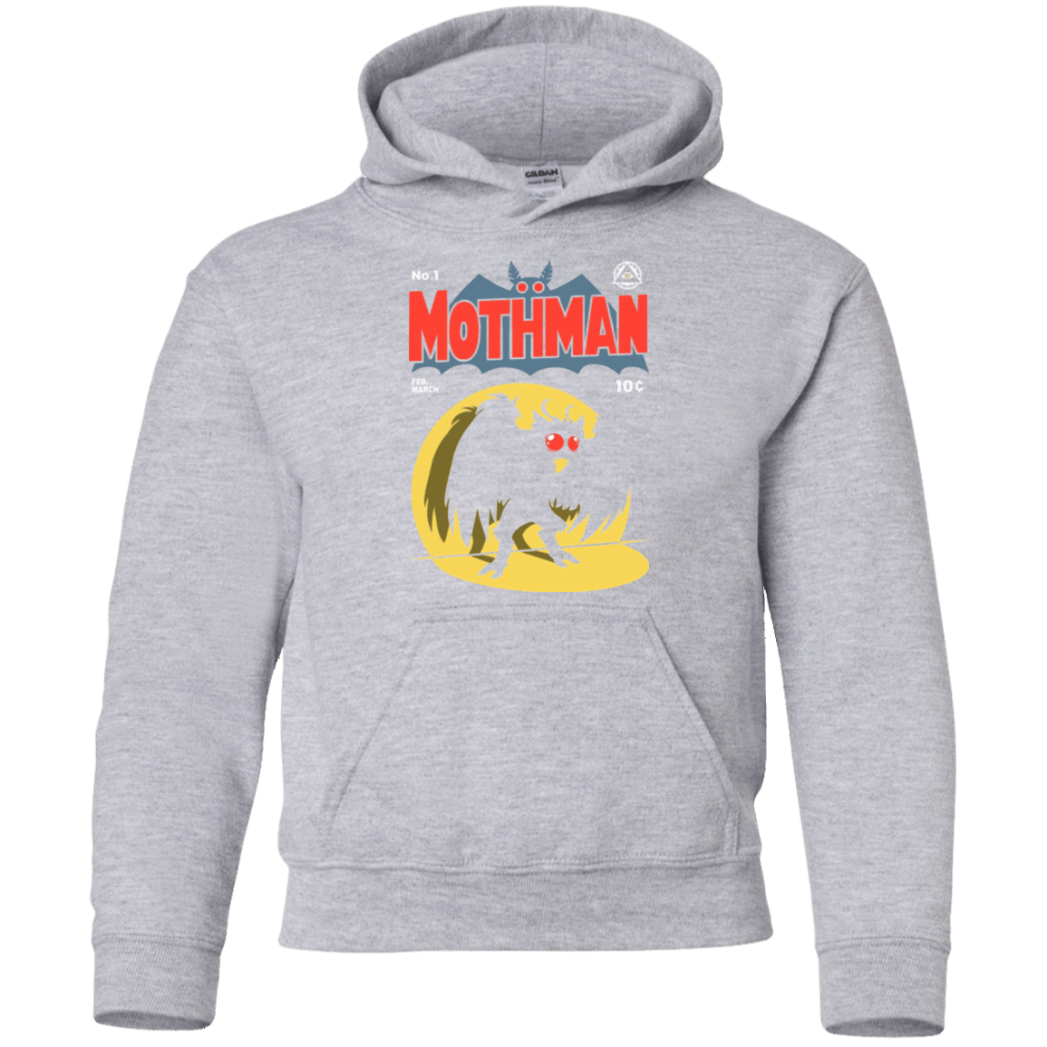 Sweatshirts Sport Grey / YS Mothman Youth Hoodie