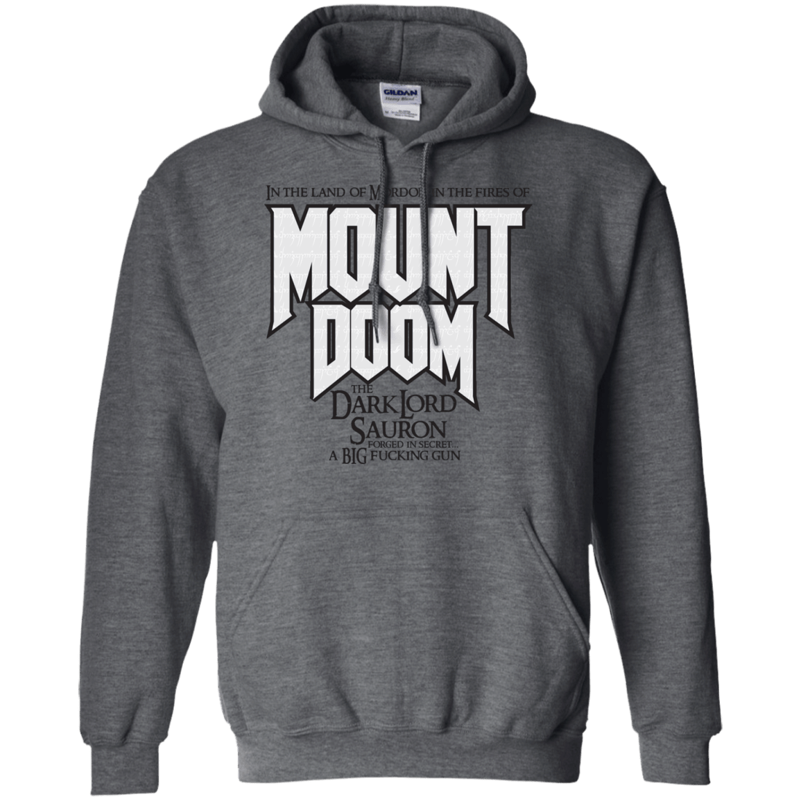Sweatshirts Dark Heather / S Mount DOOM Pullover Hoodie