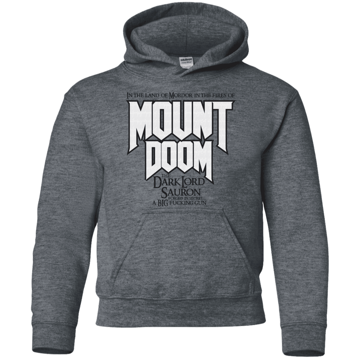 Sweatshirts Dark Heather / YS Mount DOOM Youth Hoodie