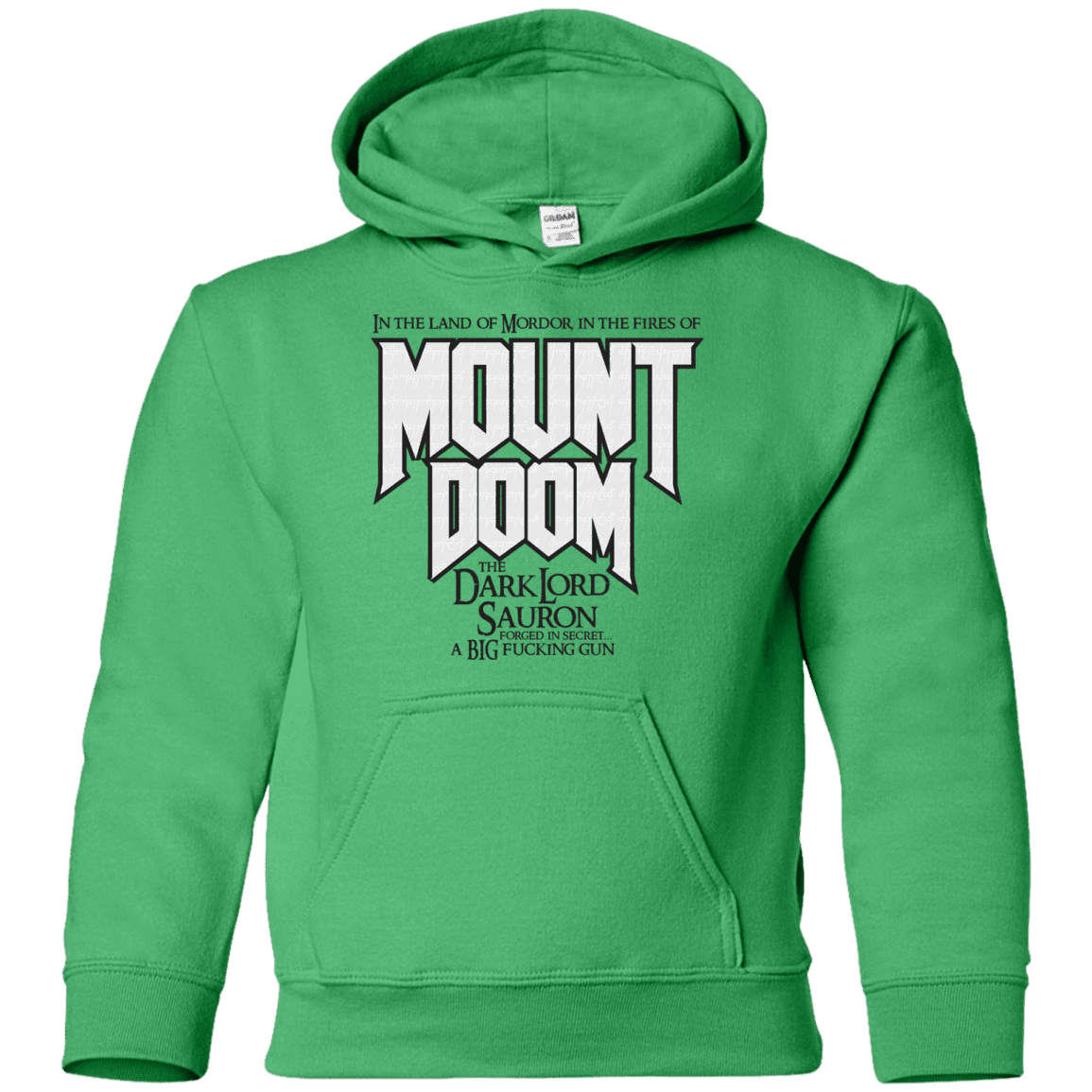 Sweatshirts Irish Green / YS Mount DOOM Youth Hoodie