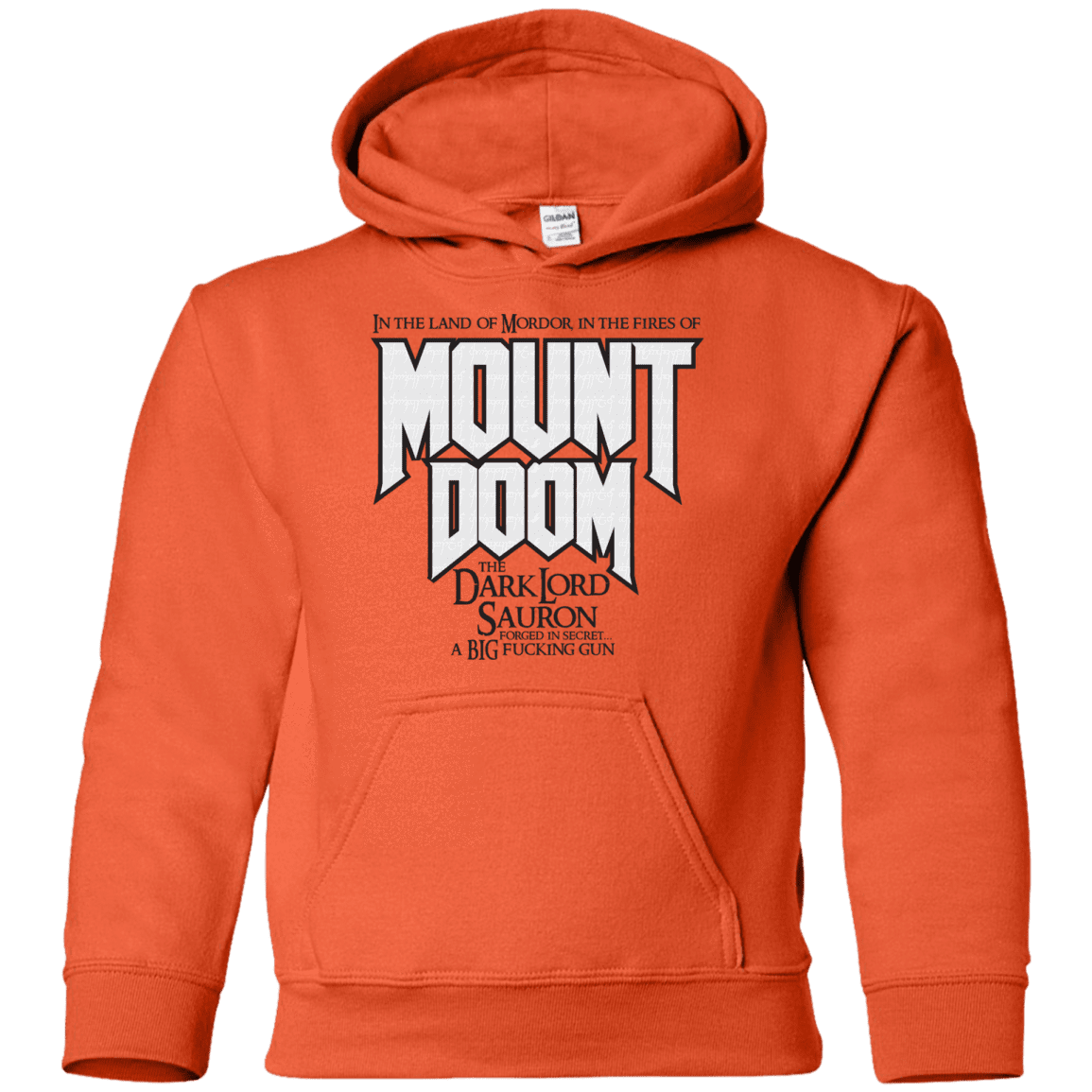 Sweatshirts Orange / YS Mount DOOM Youth Hoodie