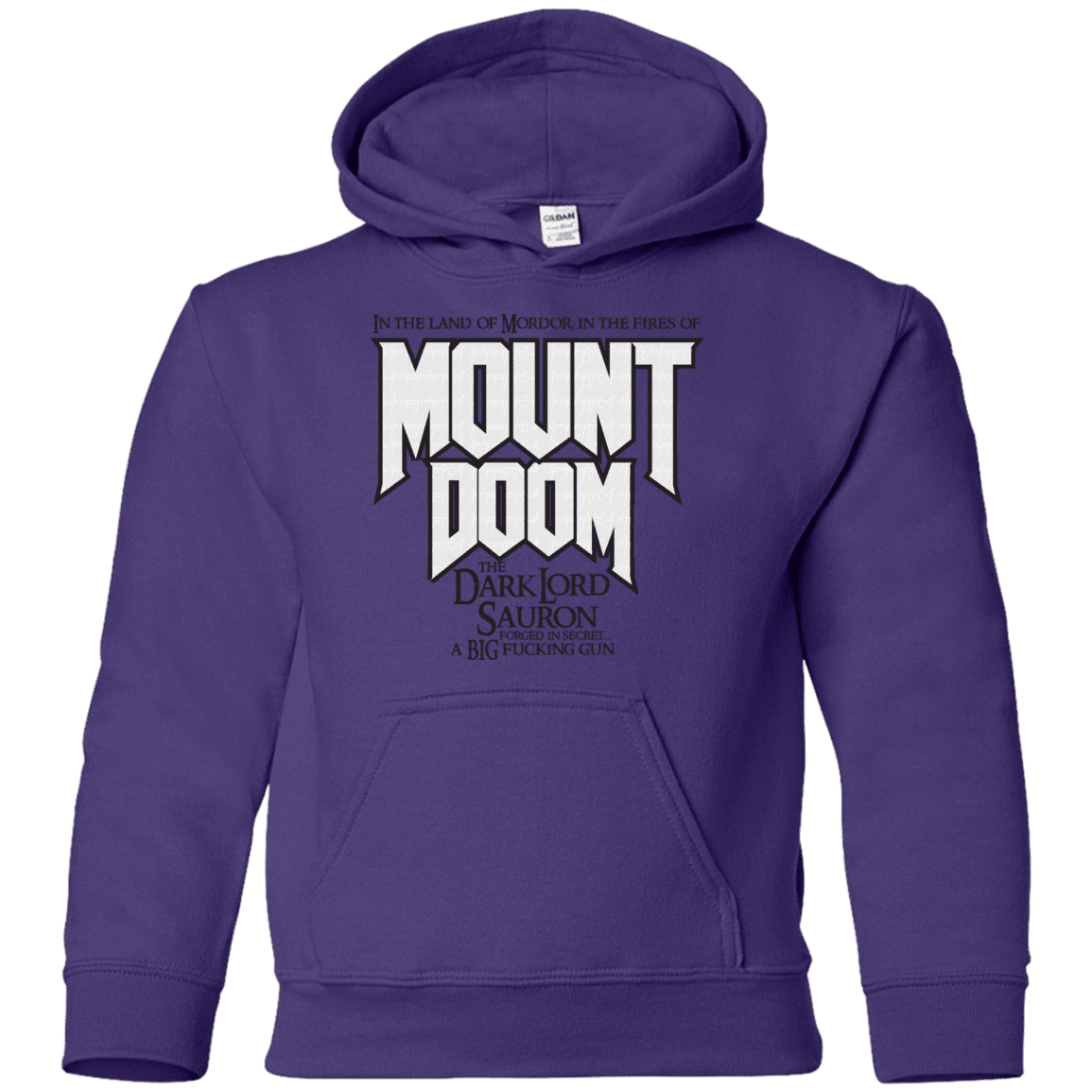Sweatshirts Purple / YS Mount DOOM Youth Hoodie