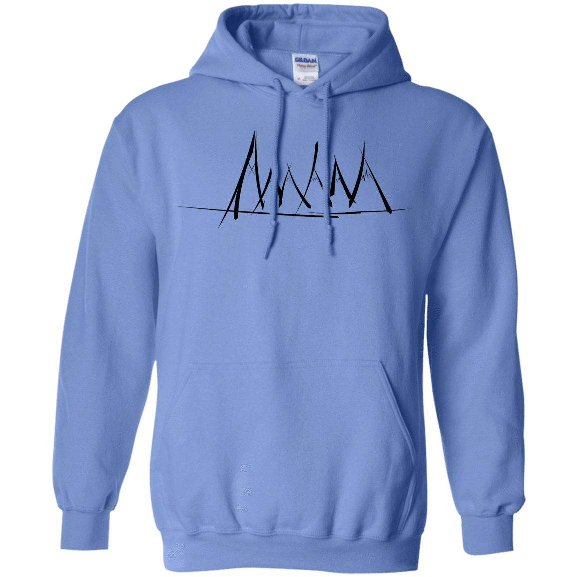 Sweatshirts Carolina Blue / S Mountain Brush Strokes Pullover Hoodie