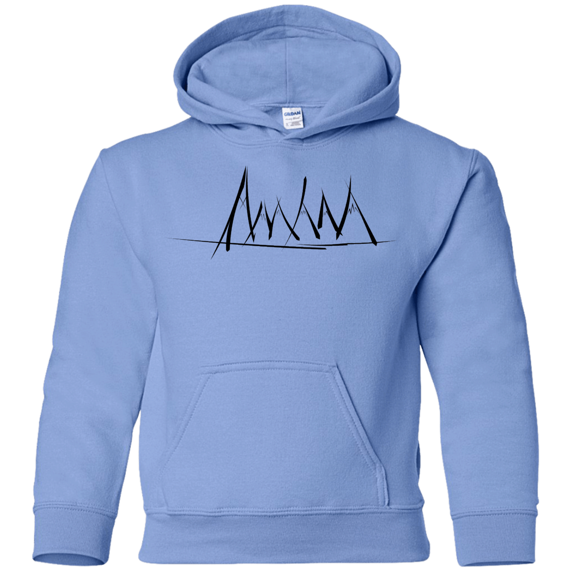Sweatshirts Carolina Blue / YS Mountain Brush Strokes Youth Hoodie