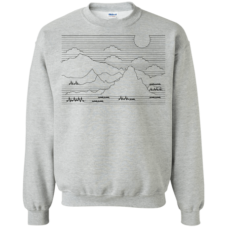 Sweatshirts Sport Grey / S Mountain Line Art Crewneck Sweatshirt