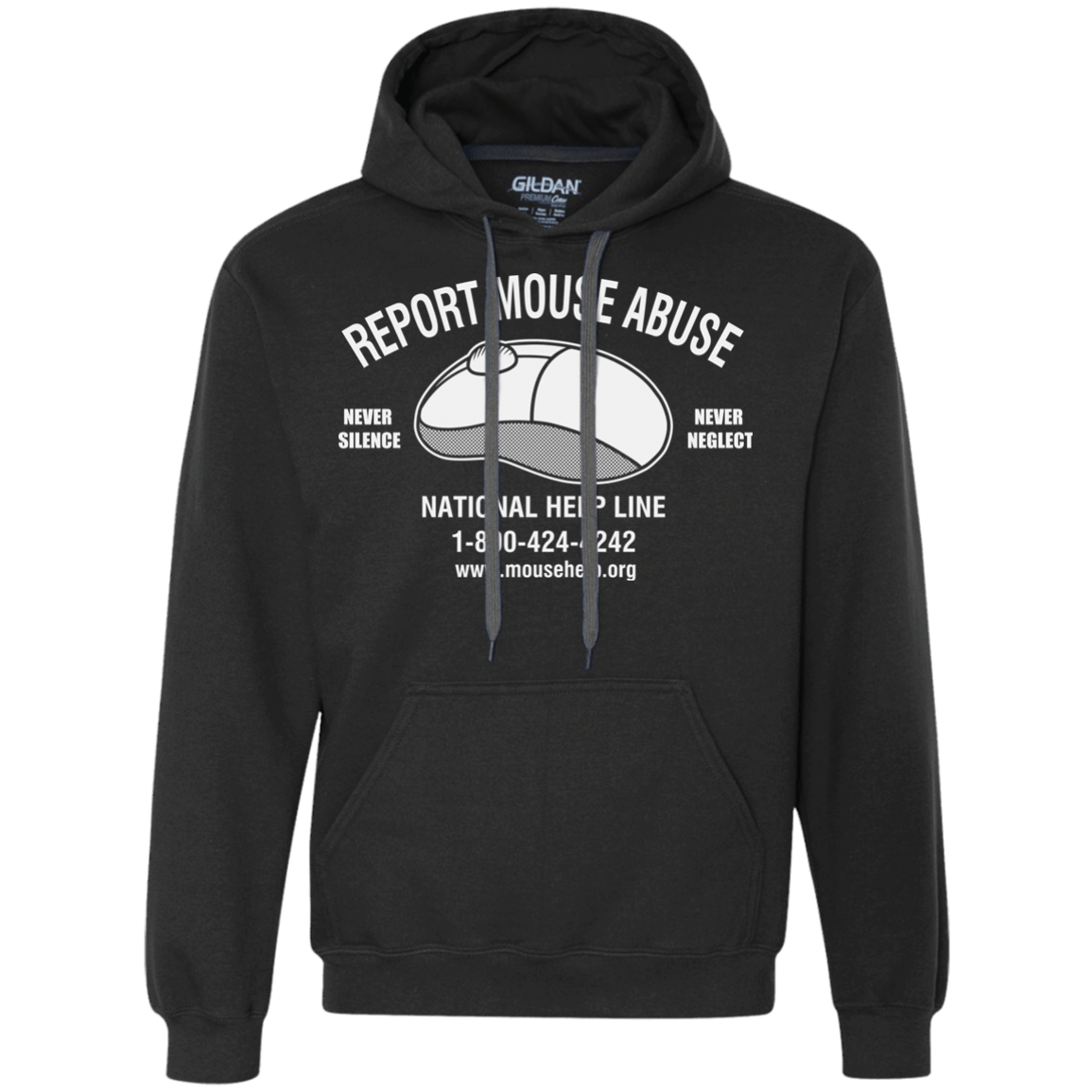 Sweatshirts Black / S Mouse Abuse Premium Fleece Hoodie