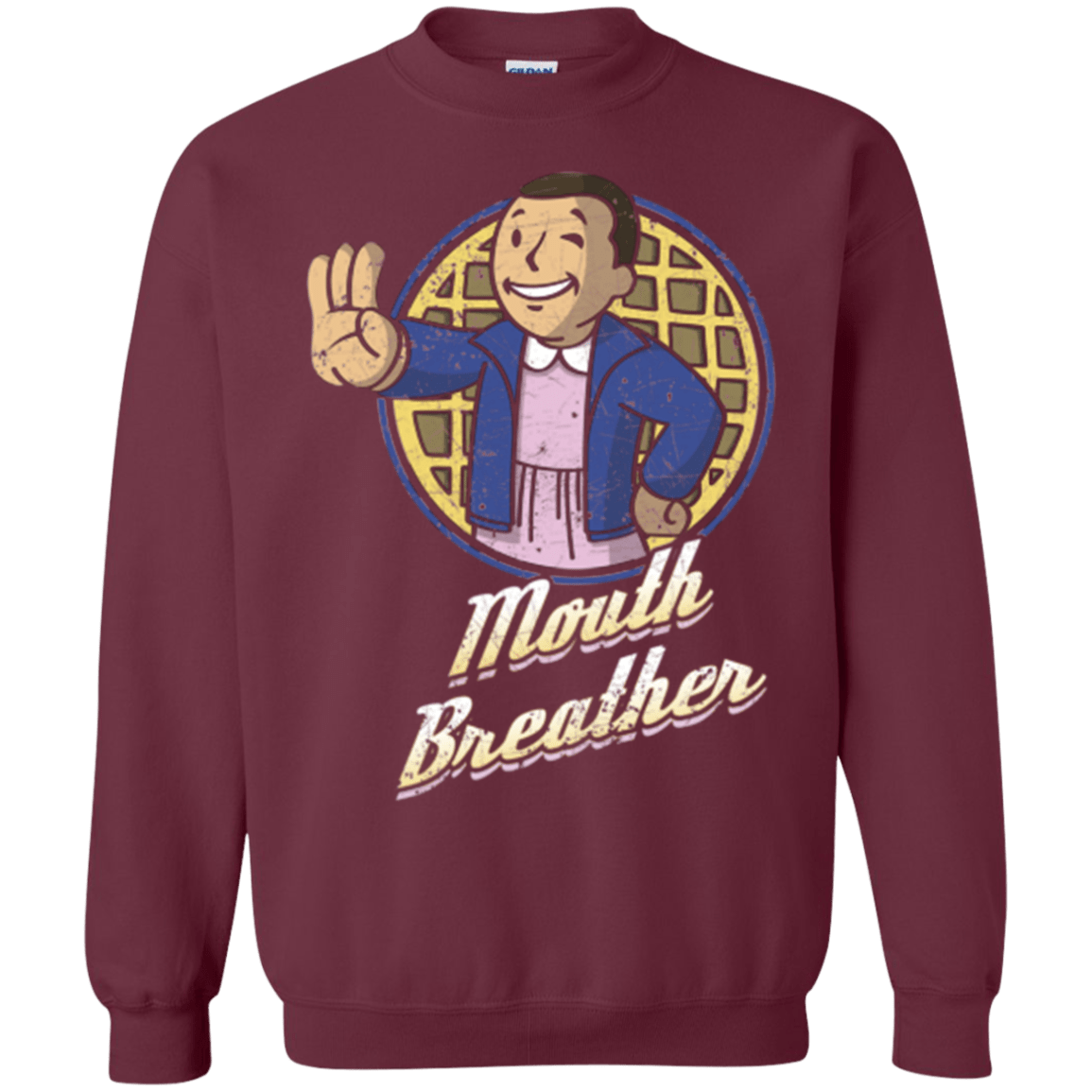 Sweatshirts Maroon / Small Mouth Breather Crewneck Sweatshirt