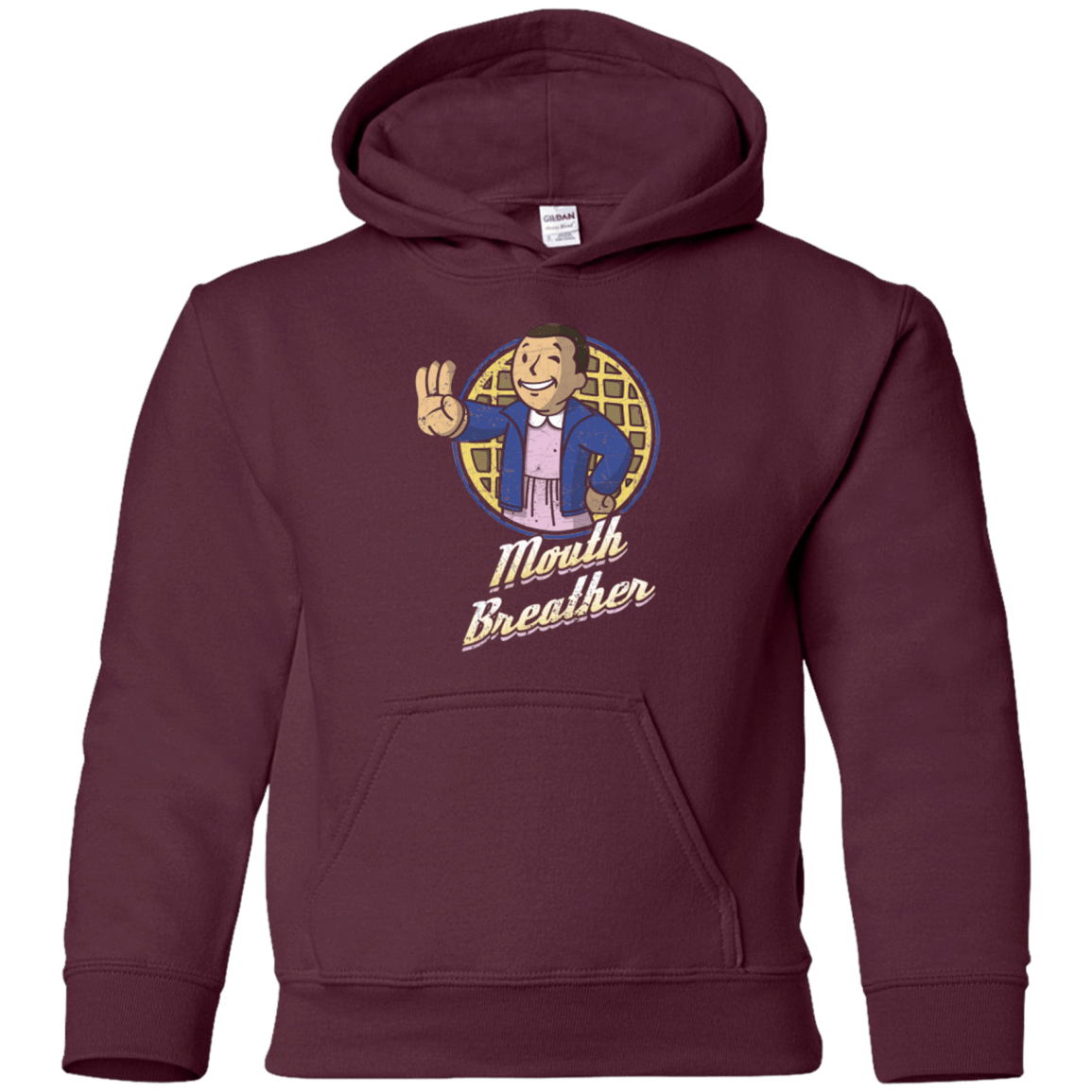 Sweatshirts Maroon / YS Mouth Breather Youth Hoodie
