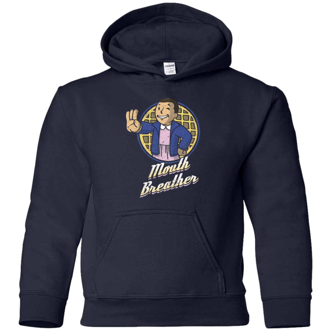 Sweatshirts Navy / YS Mouth Breather Youth Hoodie