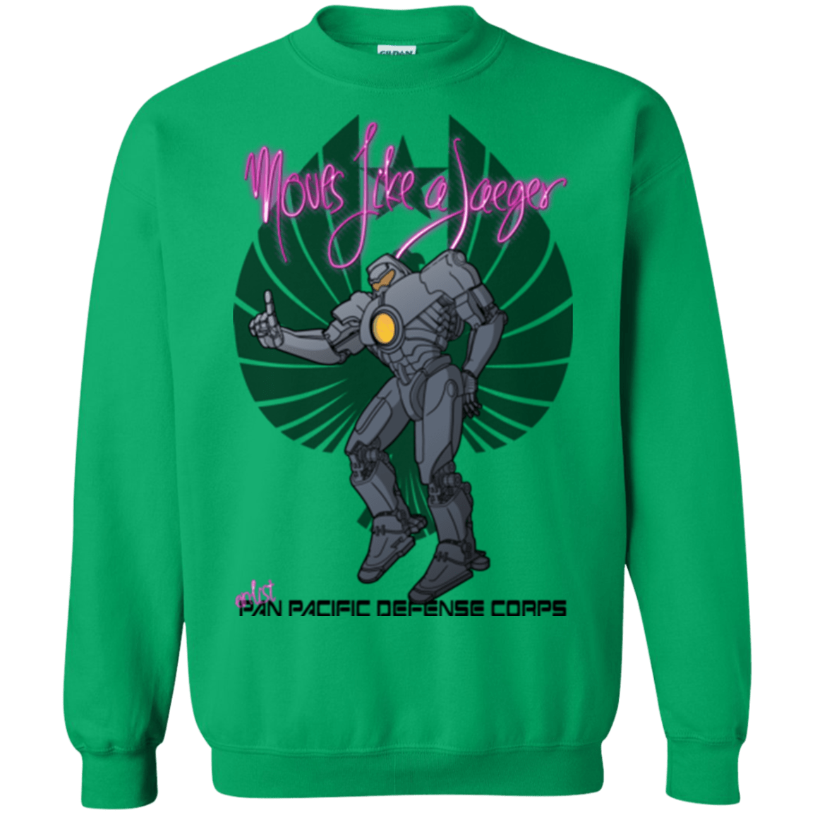 Sweatshirts Irish Green / Small Moves Like A Jaegger Crewneck Sweatshirt