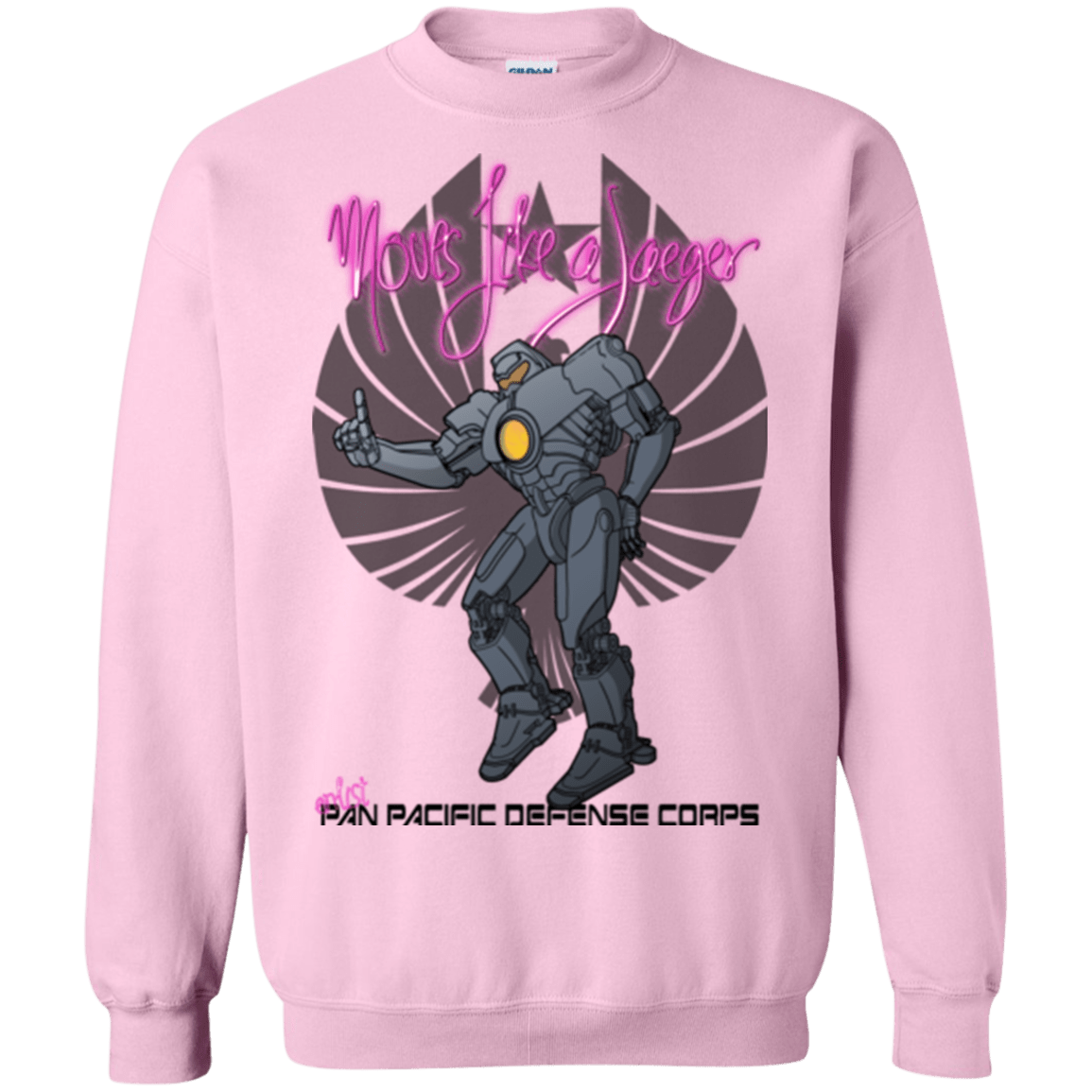 Sweatshirts Light Pink / Small Moves Like A Jaegger Crewneck Sweatshirt