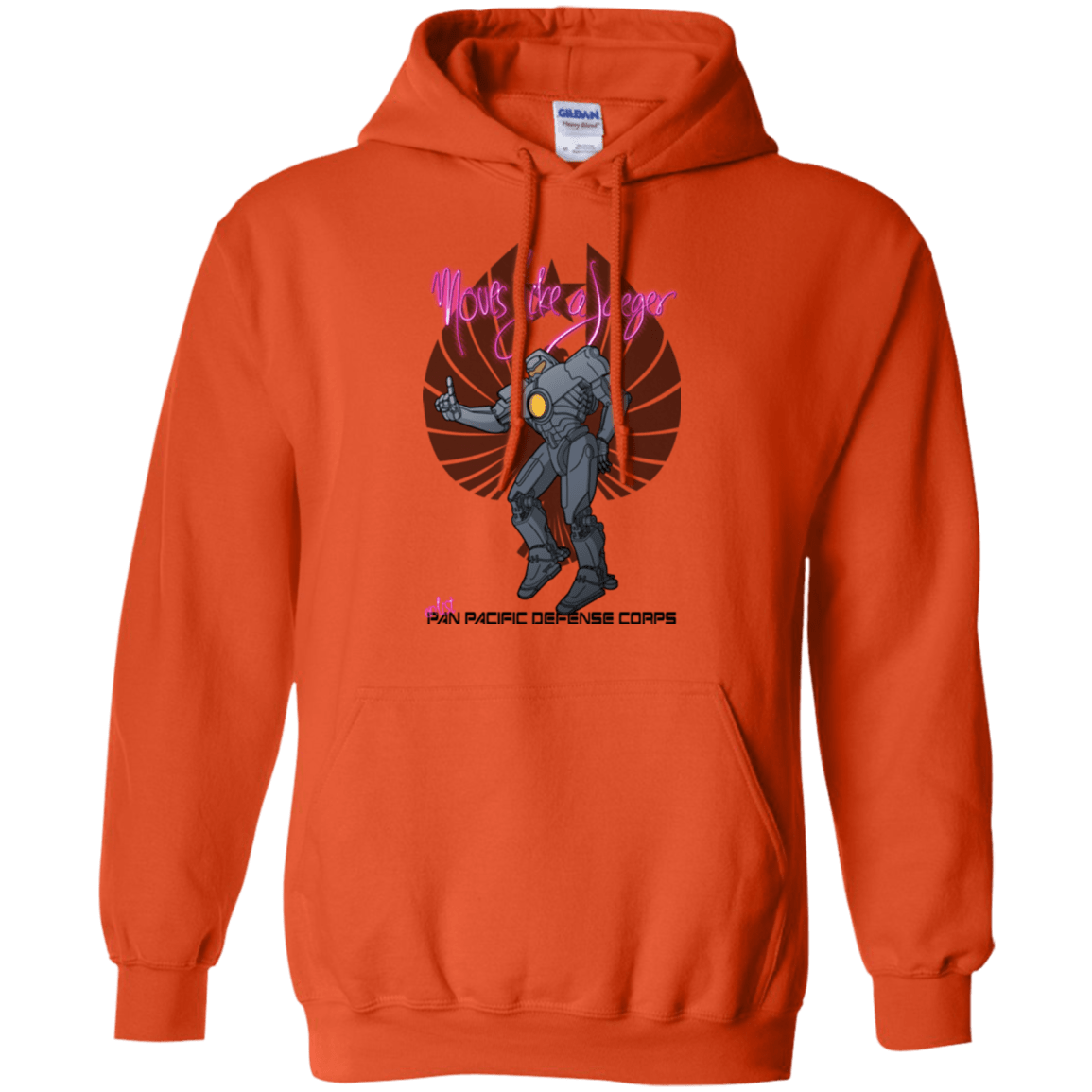 Sweatshirts Orange / Small Moves Like A Jaegger Pullover Hoodie