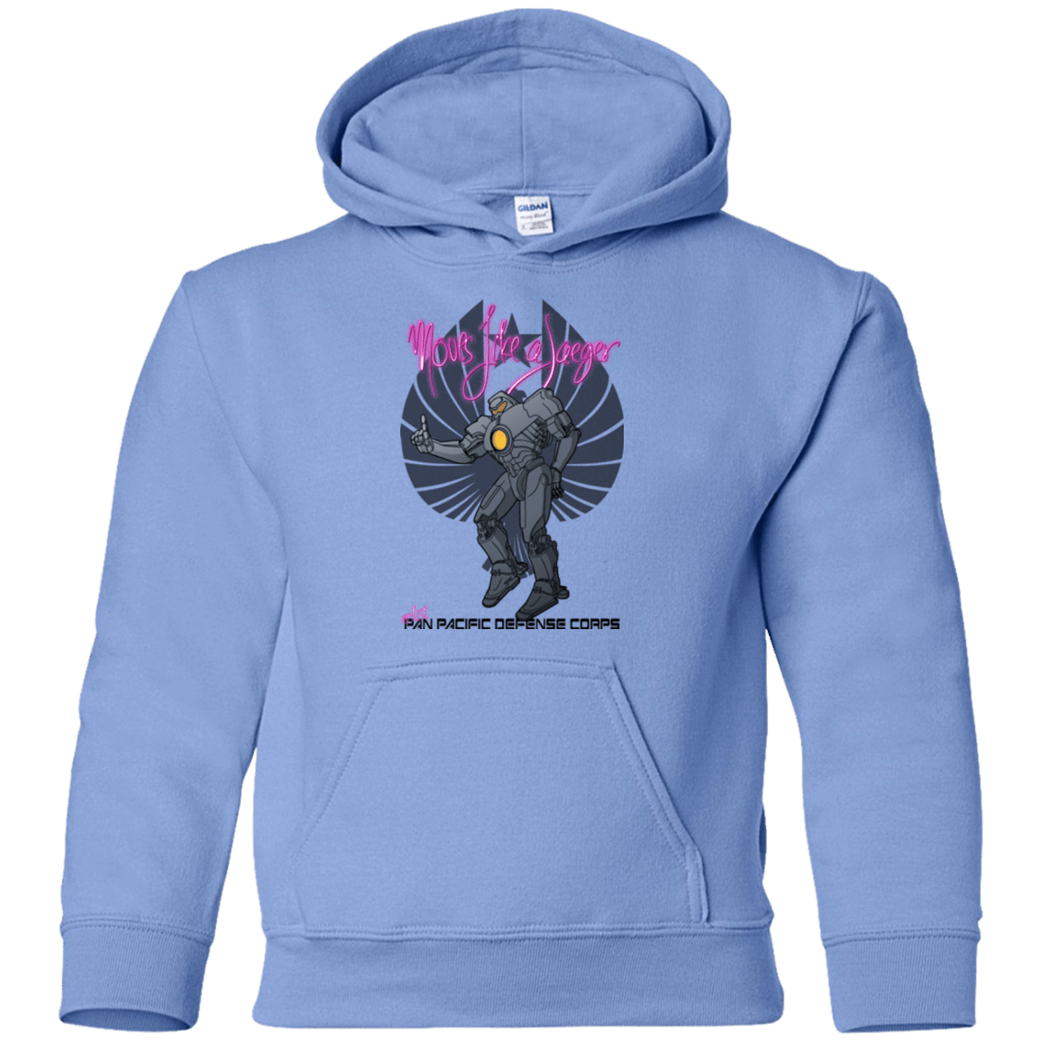 Sweatshirts Carolina Blue / YS Moves Like A Jaegger Youth Hoodie
