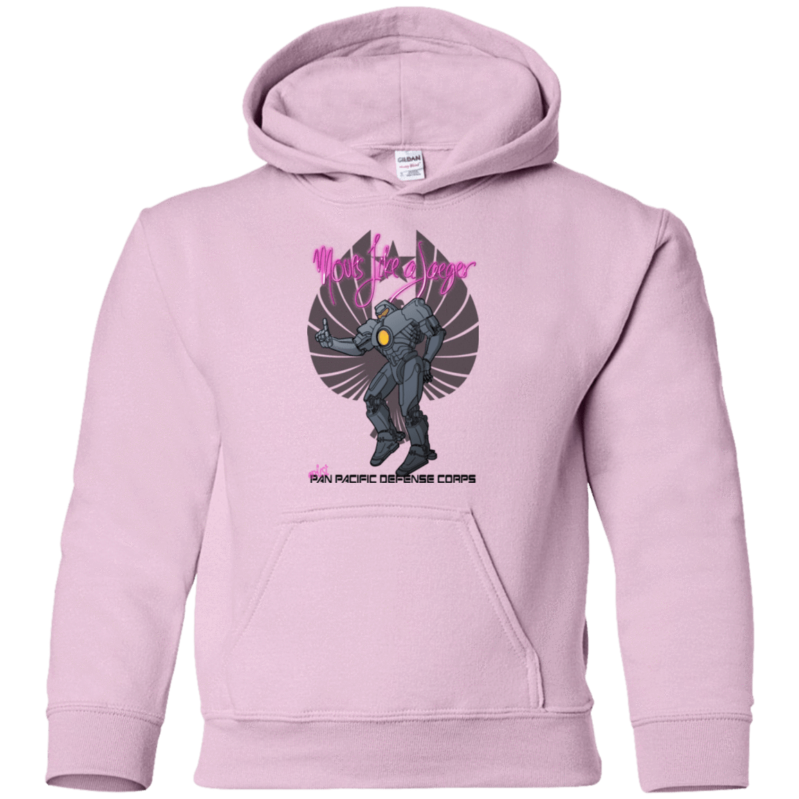 Sweatshirts Light Pink / YS Moves Like A Jaegger Youth Hoodie