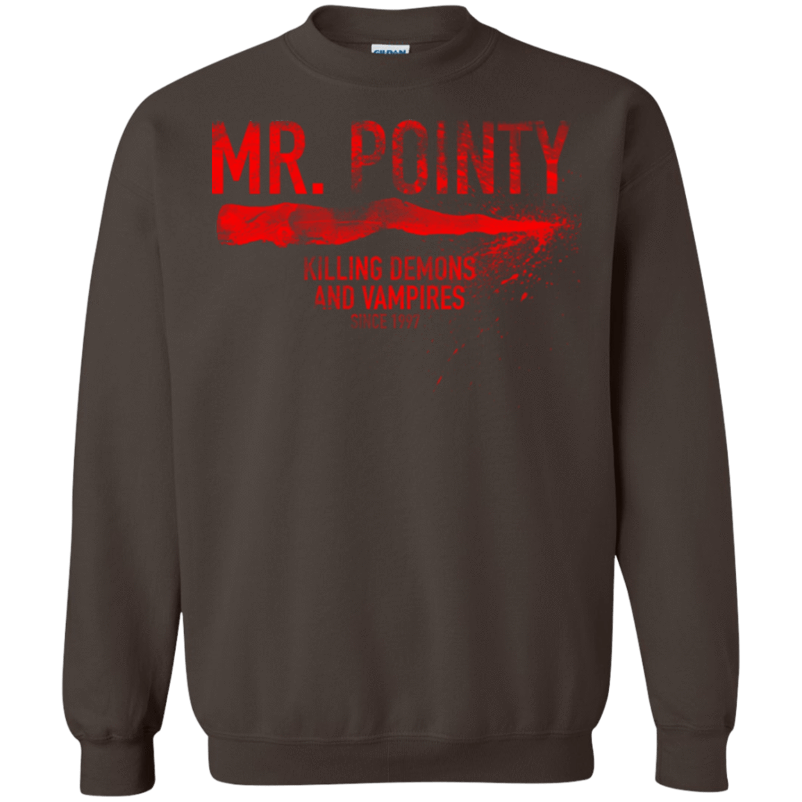 Sweatshirts Dark Chocolate / Small Mr Pointy Crewneck Sweatshirt