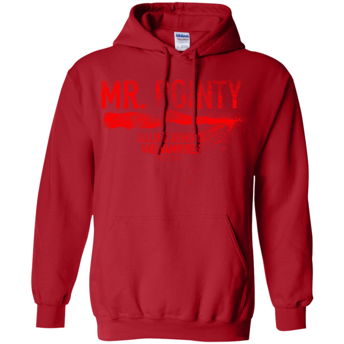 Sweatshirts Red / Small Mr Pointy Pullover Hoodie