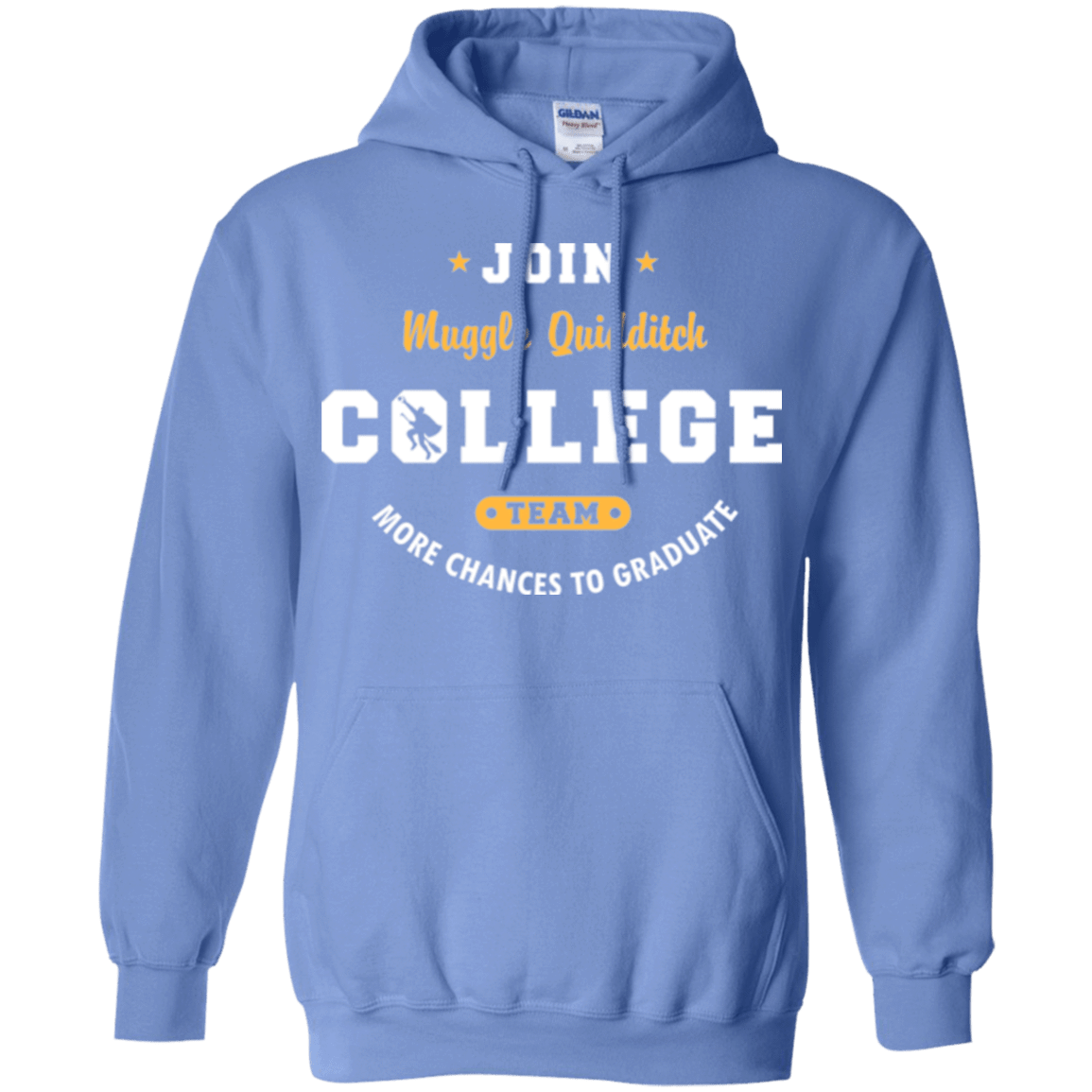 Sweatshirts Carolina Blue / Small Muggle Quidditch Pullover Hoodie