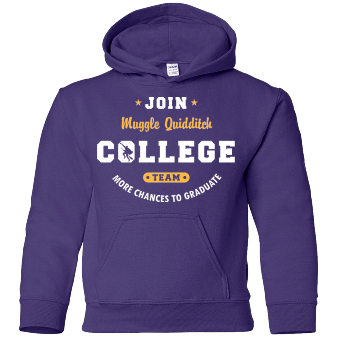 Sweatshirts Purple / YS Muggle Quidditch Youth Hoodie