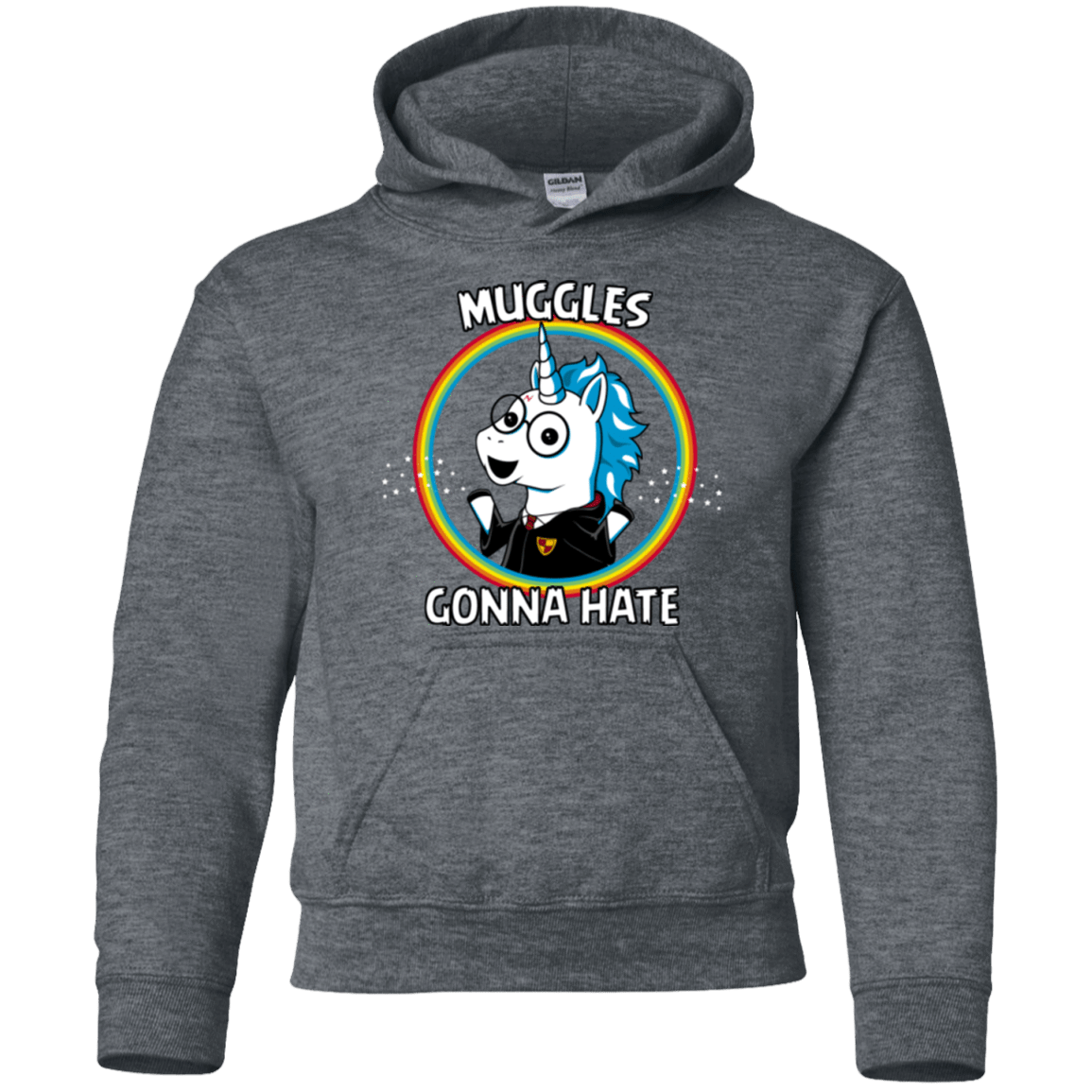 Sweatshirts Dark Heather / YS Muggles Gonna Hate Youth Hoodie