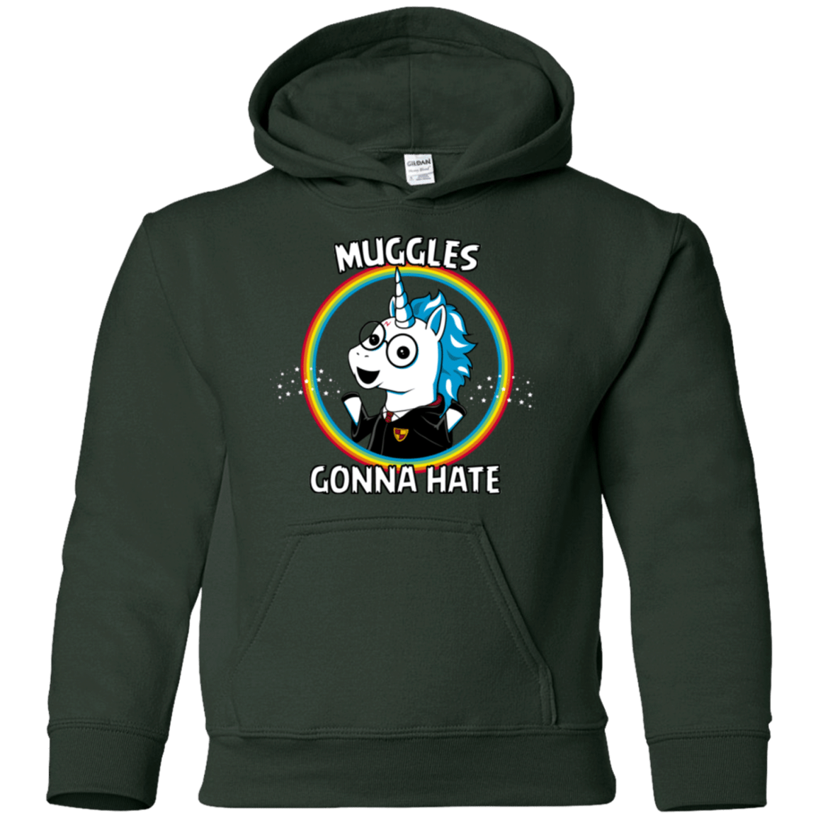 Sweatshirts Forest Green / YS Muggles Gonna Hate Youth Hoodie