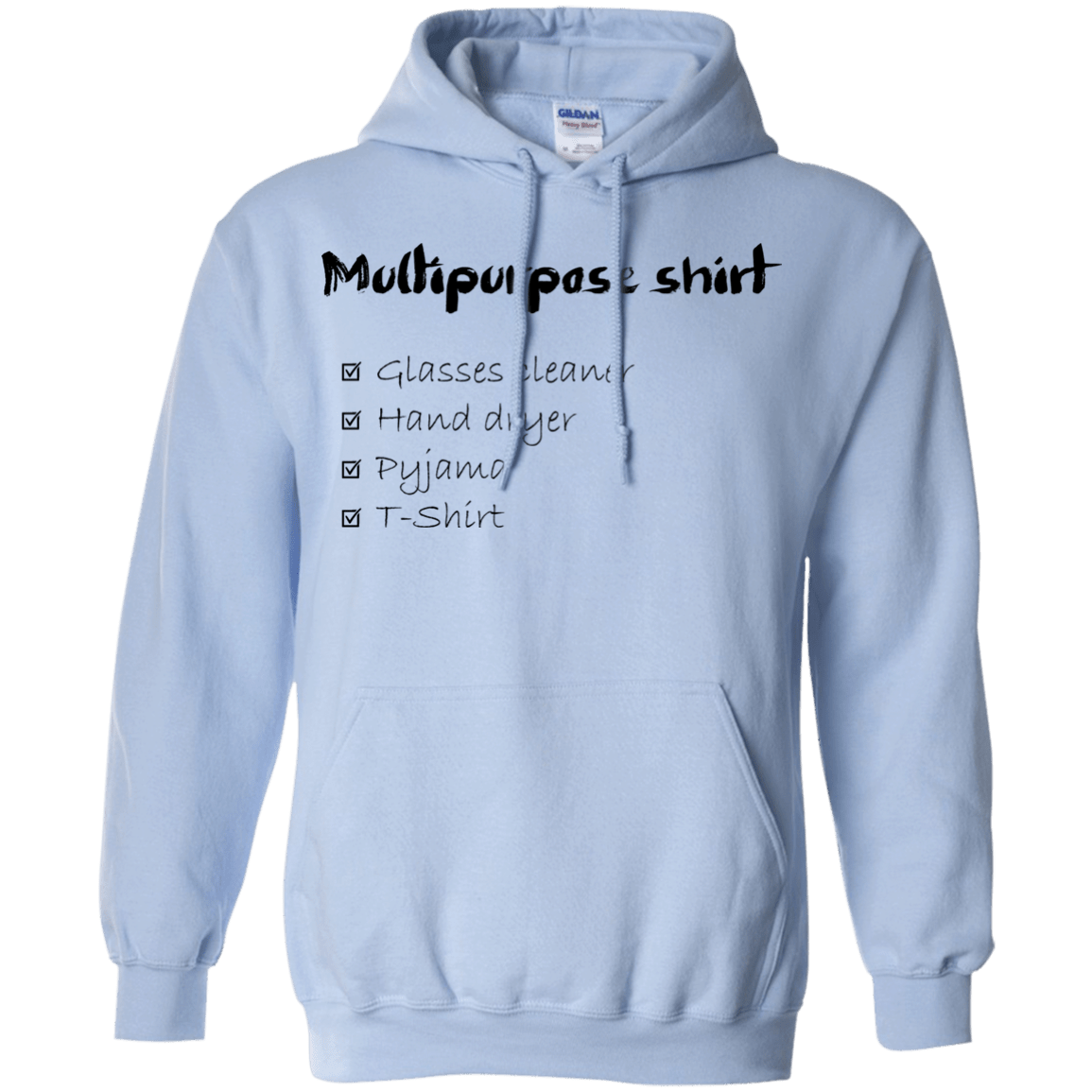 Sweatshirts Light Blue / Small Multipurpose Shirt Pullover Hoodie