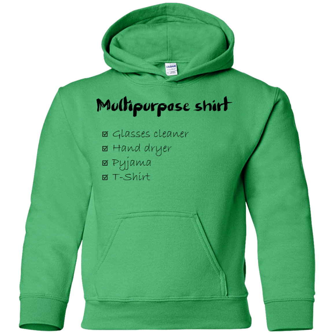 Sweatshirts Irish Green / YS Multipurpose Shirt Youth Hoodie