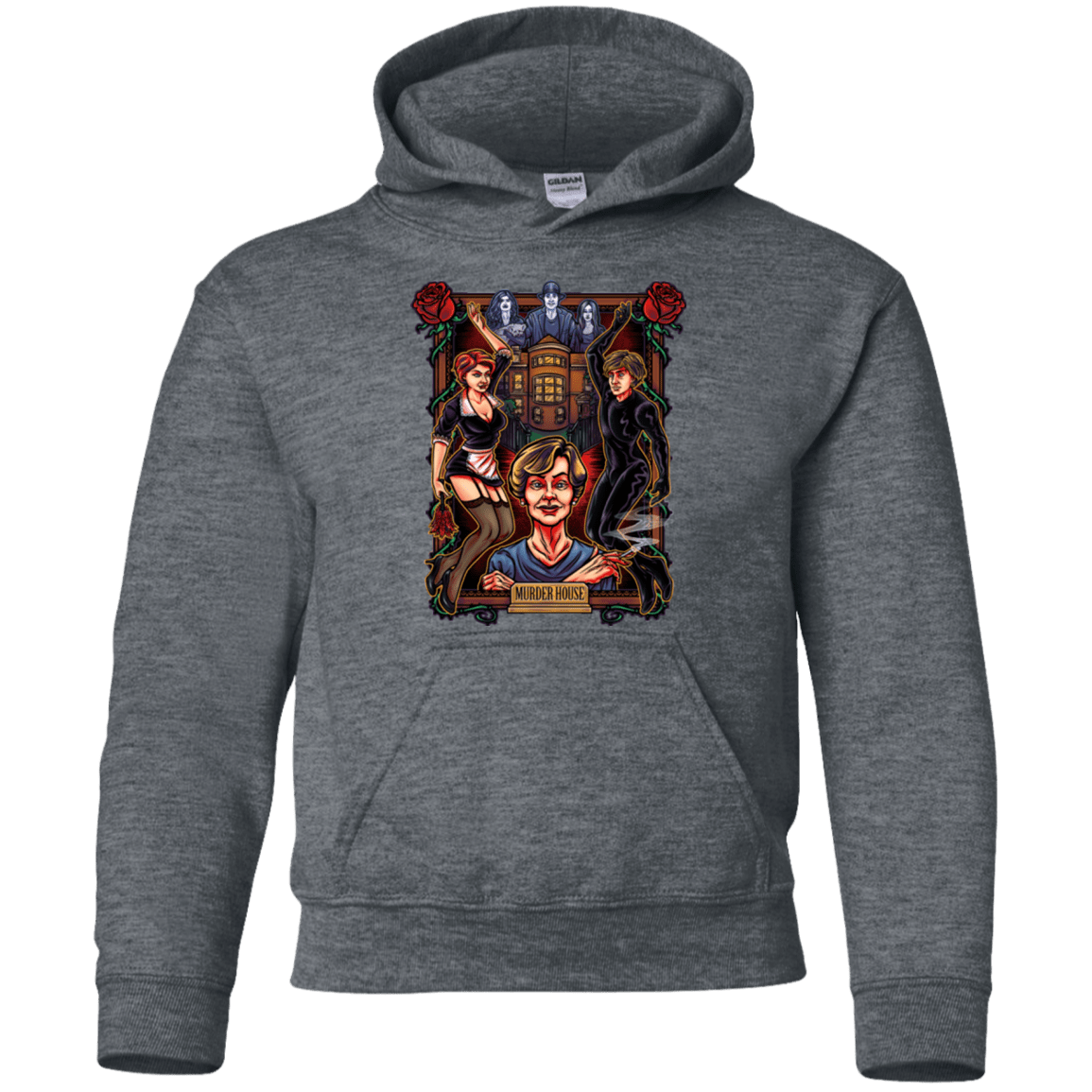 Sweatshirts Dark Heather / YS Murder House Youth Hoodie