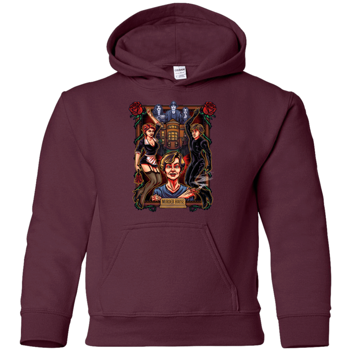 Sweatshirts Maroon / YS Murder House Youth Hoodie