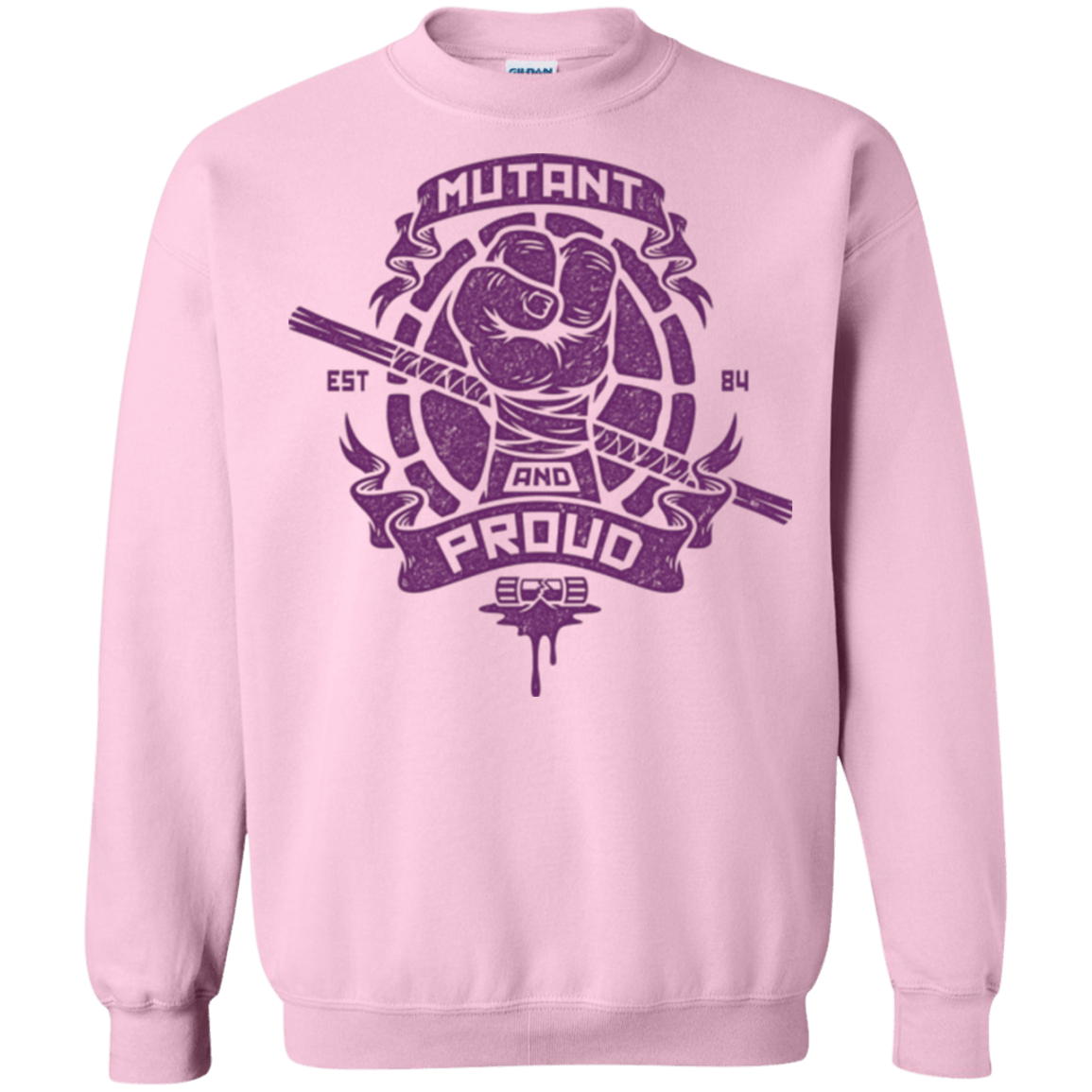 Sweatshirts Light Pink / Small Mutant and Proud Donny Crewneck Sweatshirt