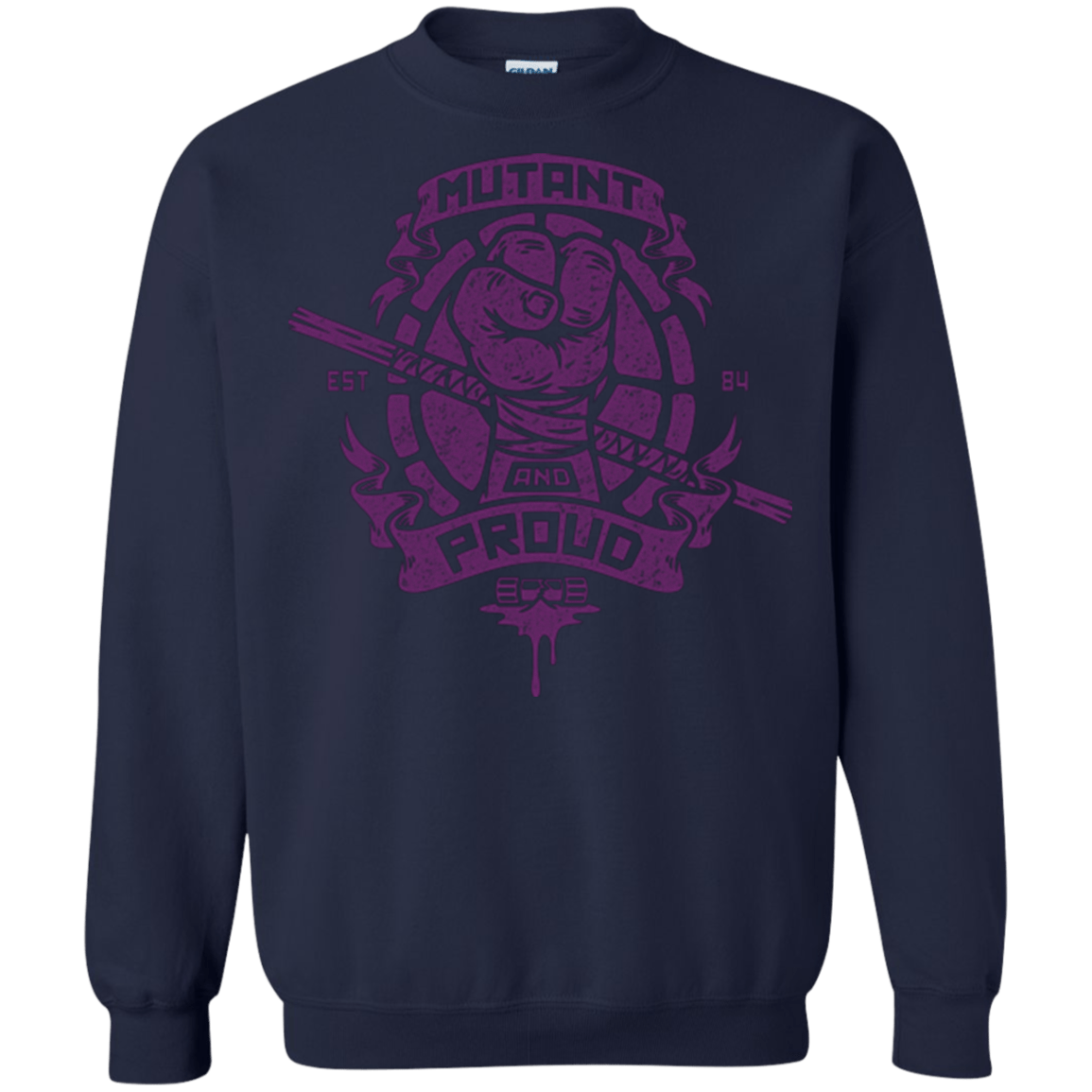 Sweatshirts Navy / Small Mutant and Proud Donny Crewneck Sweatshirt