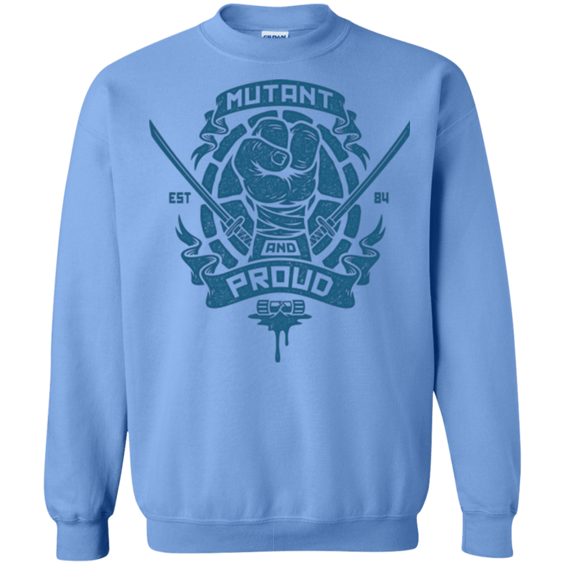 Sweatshirts Carolina Blue / Small Mutant and Proud Leo Crewneck Sweatshirt