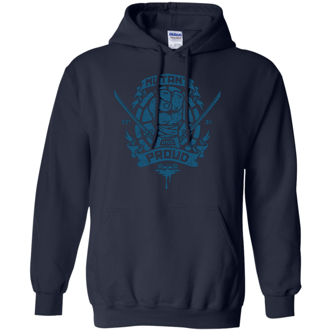 Sweatshirts Navy / Small Mutant and Proud Leo Pullover Hoodie