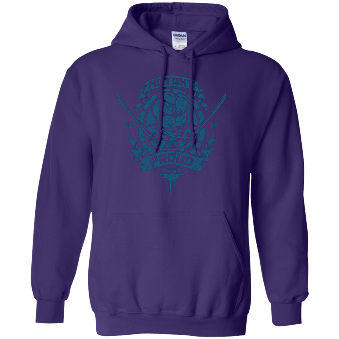 Sweatshirts Purple / Small Mutant and Proud Leo Pullover Hoodie