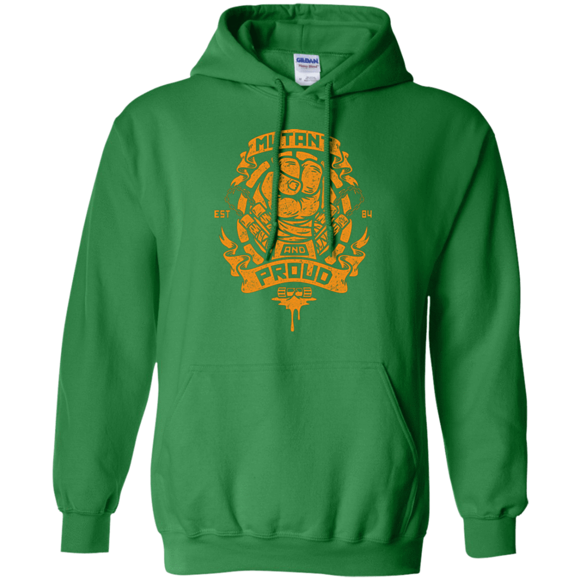 Sweatshirts Irish Green / Small Mutant and Proud Mikey Pullover Hoodie