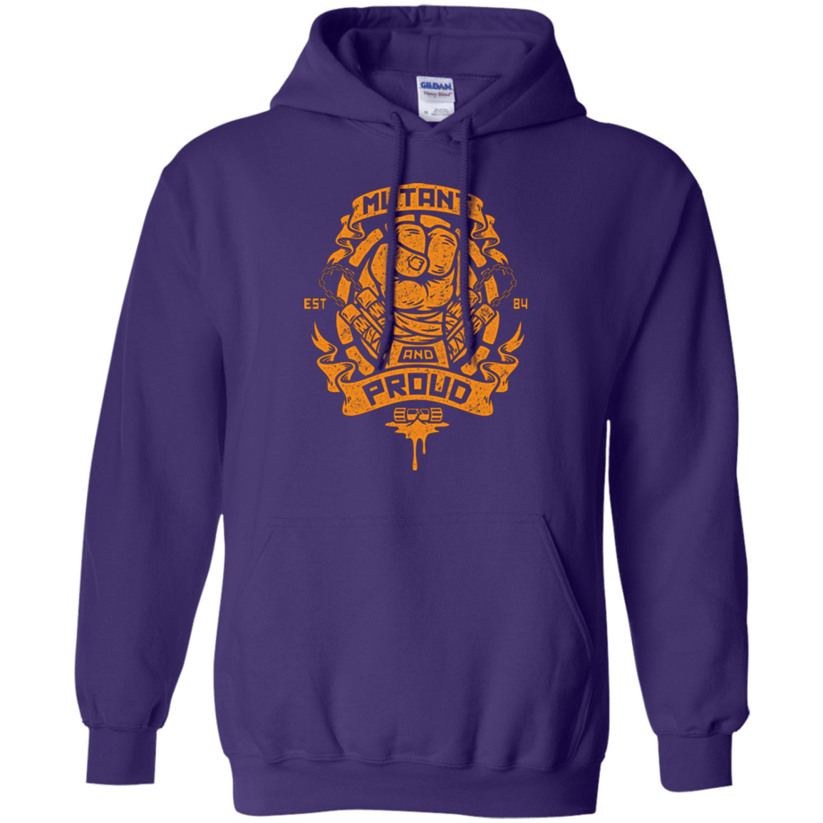 Sweatshirts Purple / Small Mutant and Proud Mikey Pullover Hoodie