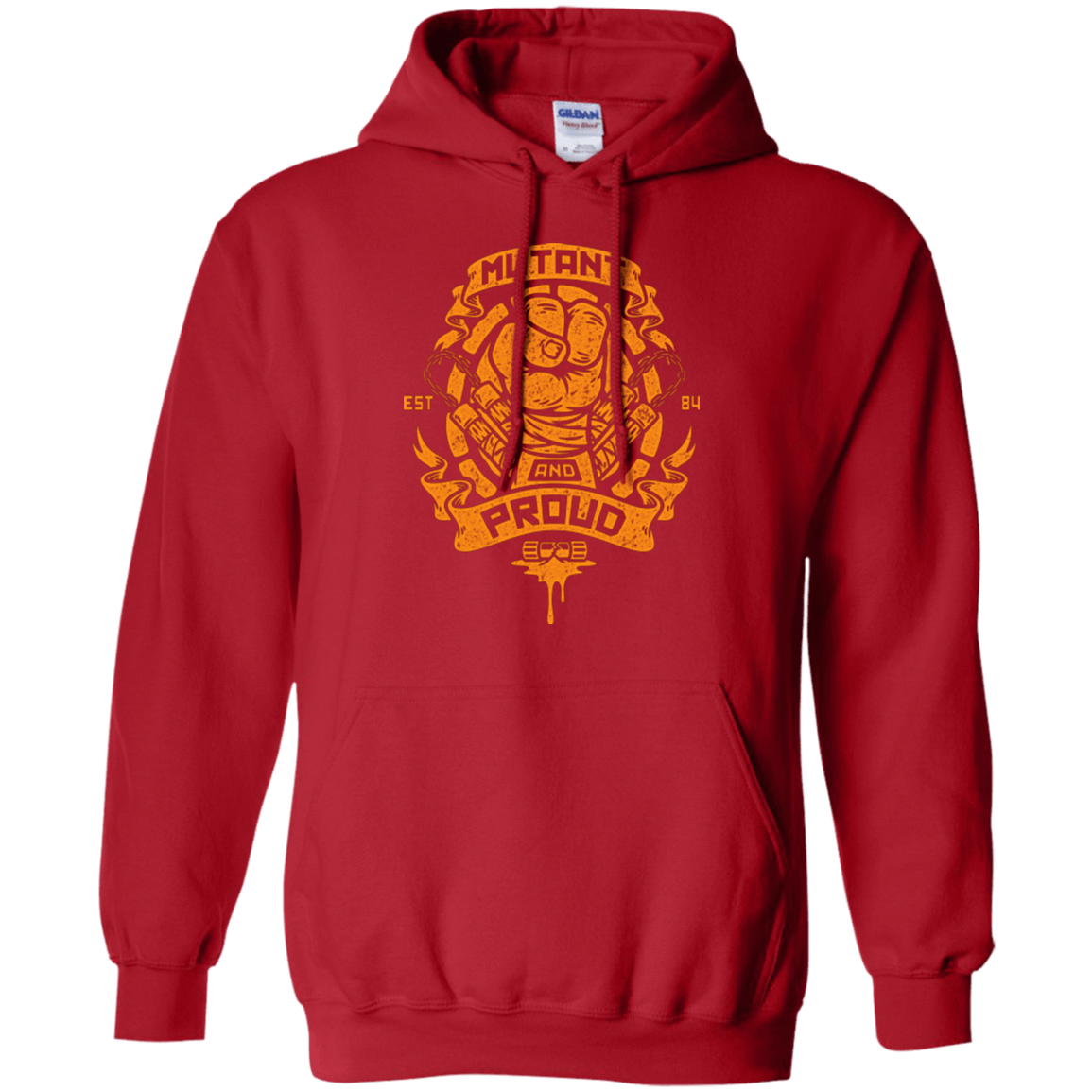 Sweatshirts Red / Small Mutant and Proud Mikey Pullover Hoodie