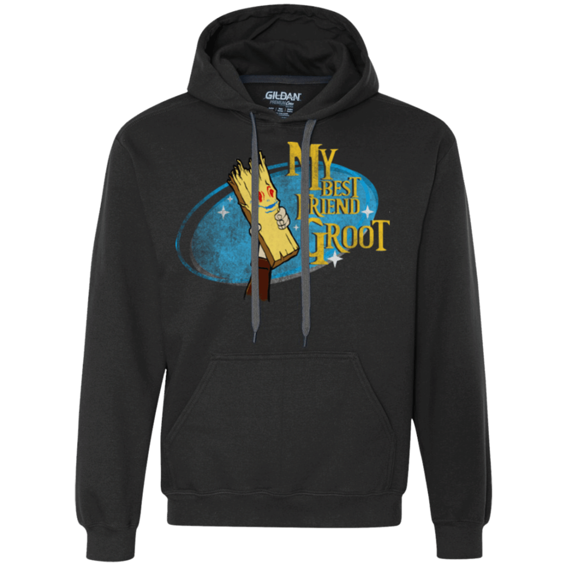 Sweatshirts Black / Small My Best Friend Groot Premium Fleece Hoodie