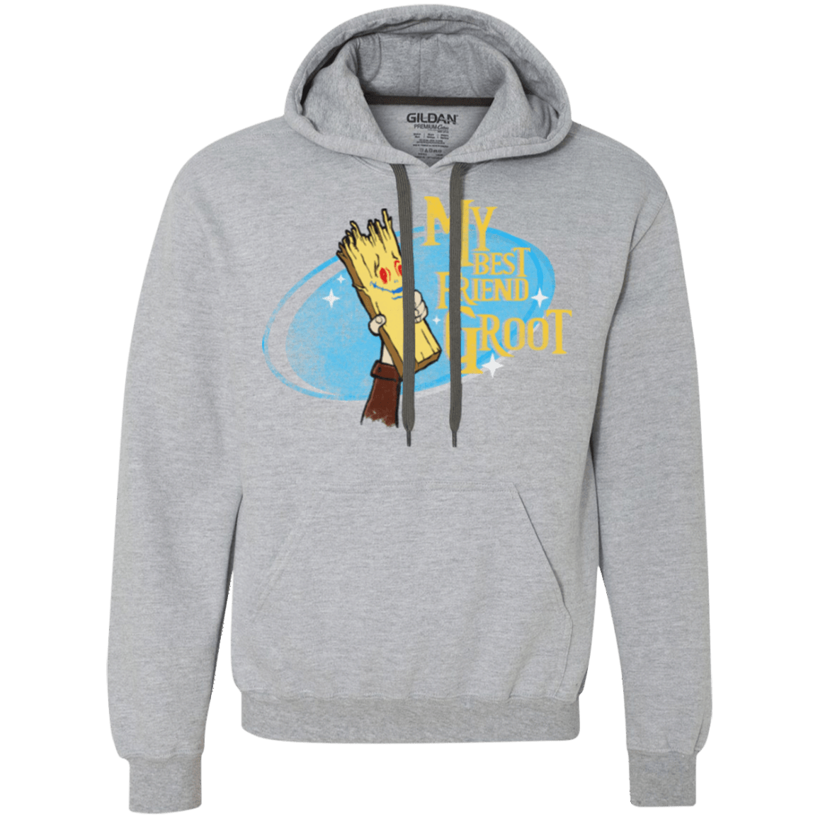 Sweatshirts Sport Grey / Small My Best Friend Groot Premium Fleece Hoodie