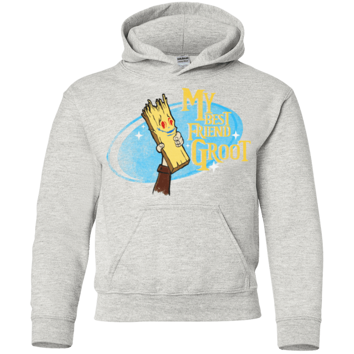 Sweatshirts Ash / YS My Best Friend Groot Youth Hoodie